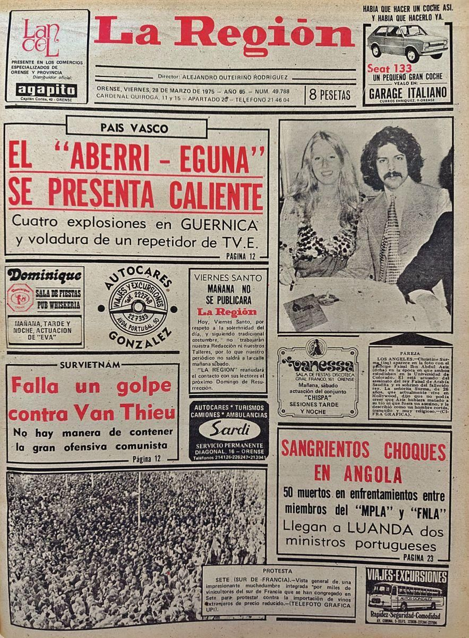 La portada de 1975