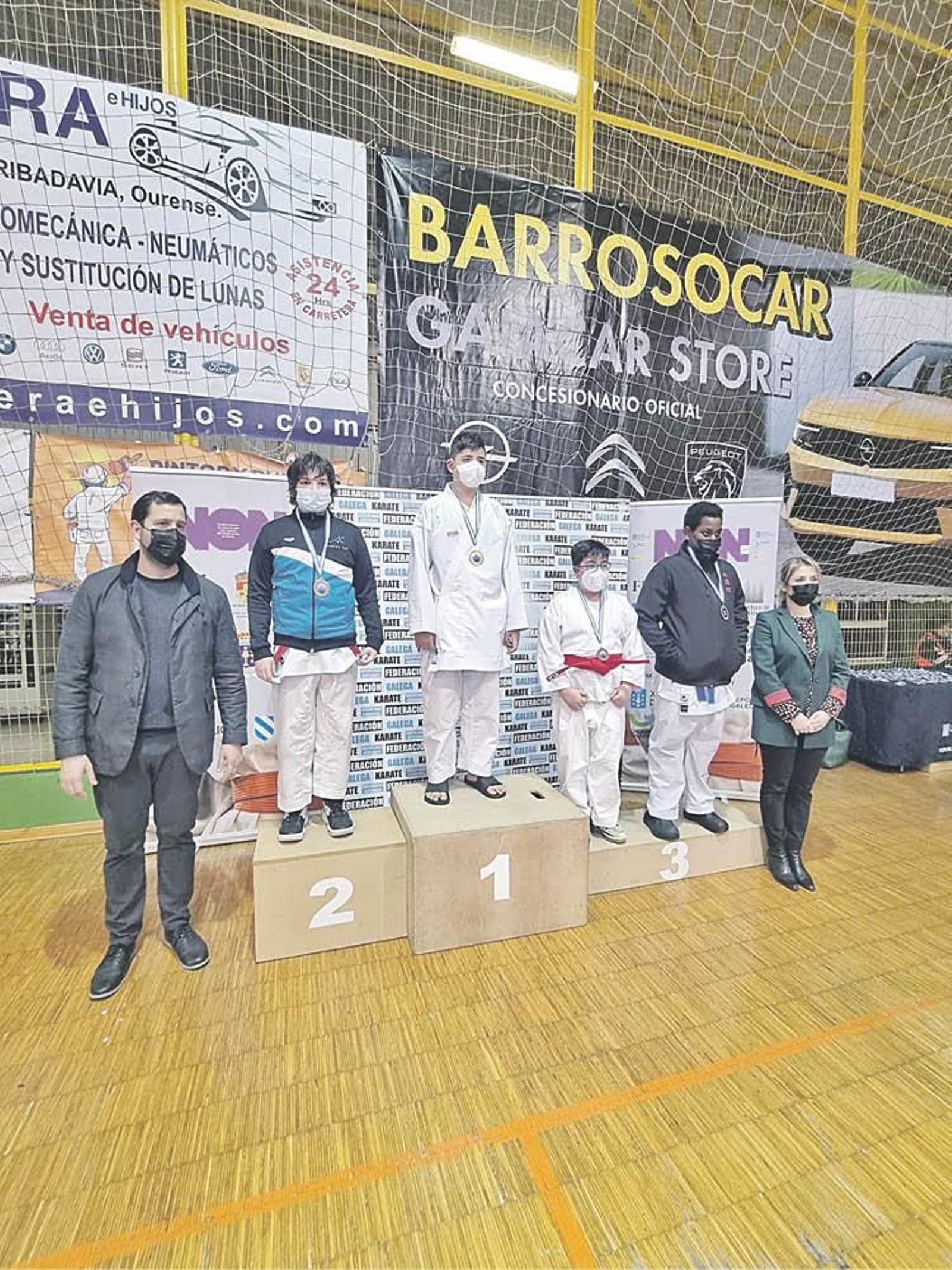 Uno de los podios con presencia del Club Kaizen.