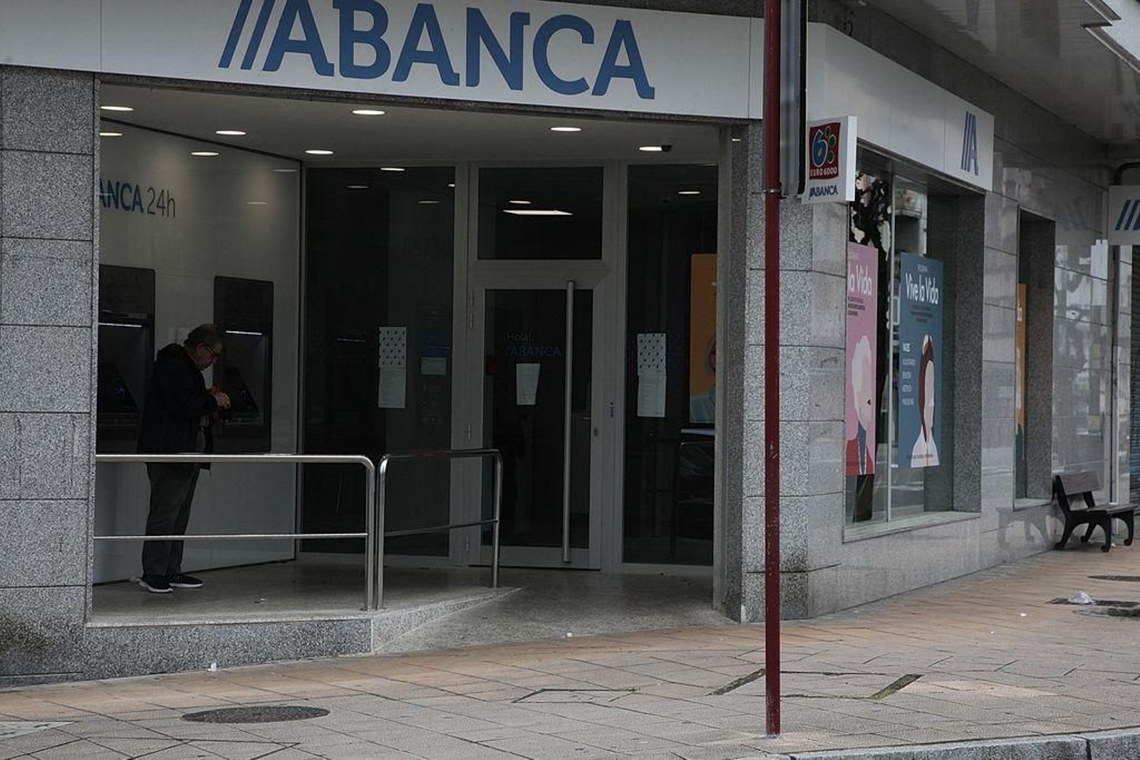 Oficina de la entidad Abanca en la ciudad.