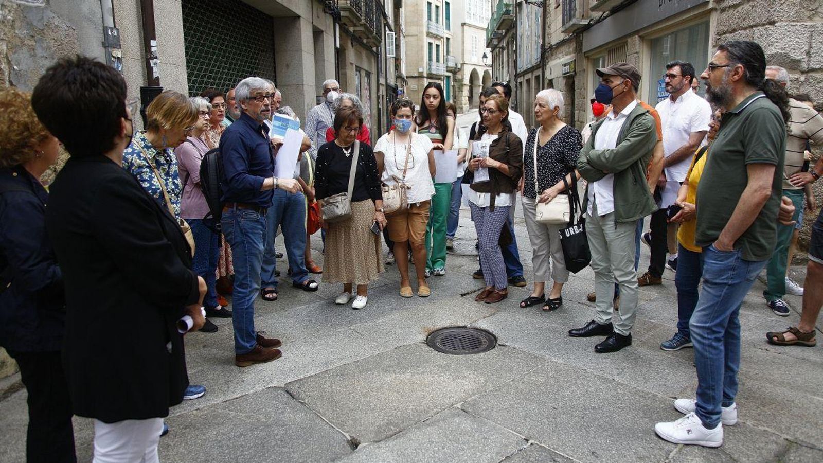 Visita guiada al casco histórico en 2022.
