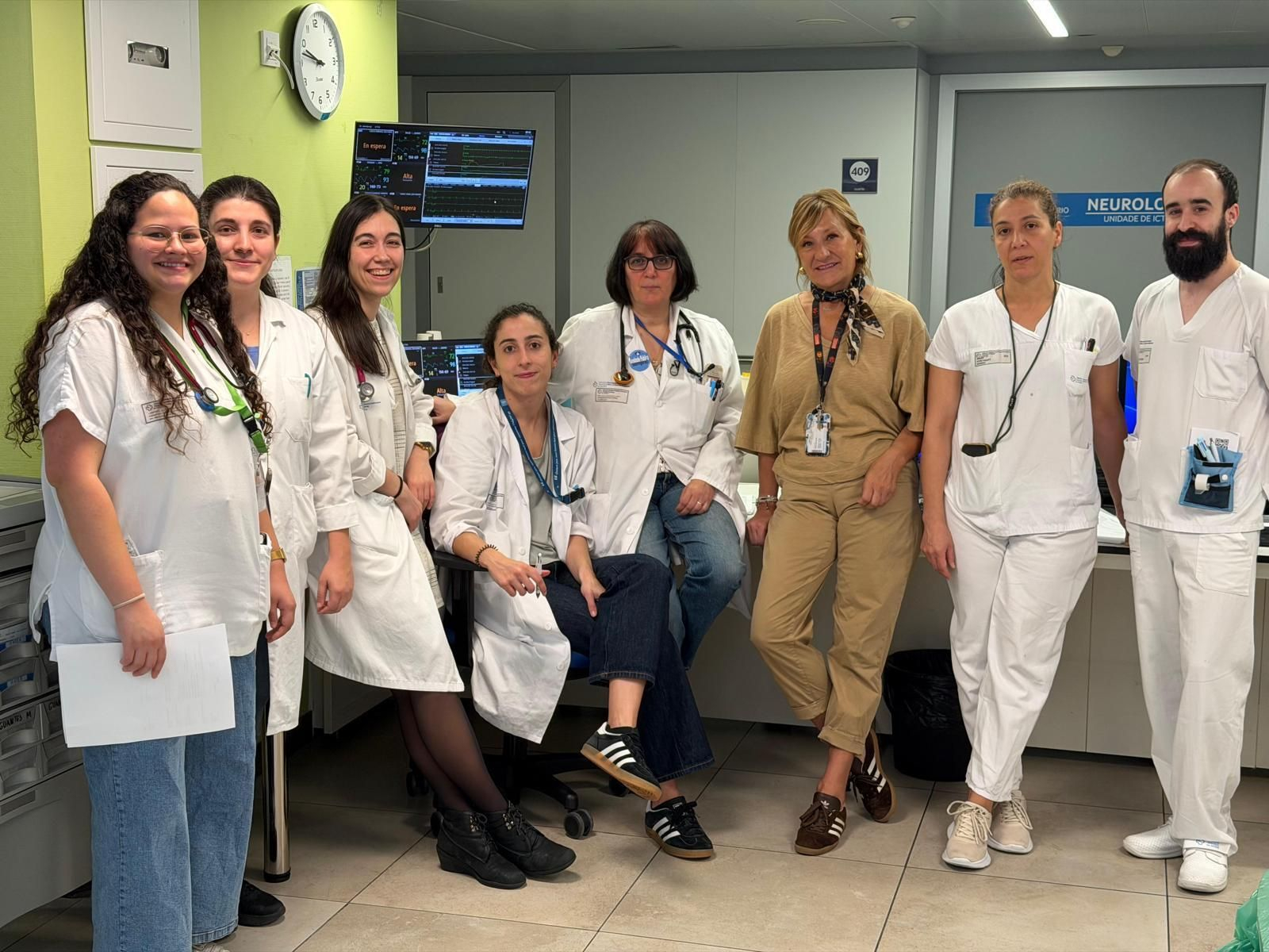 Equipo de la Unidad de Ictus del CHUO