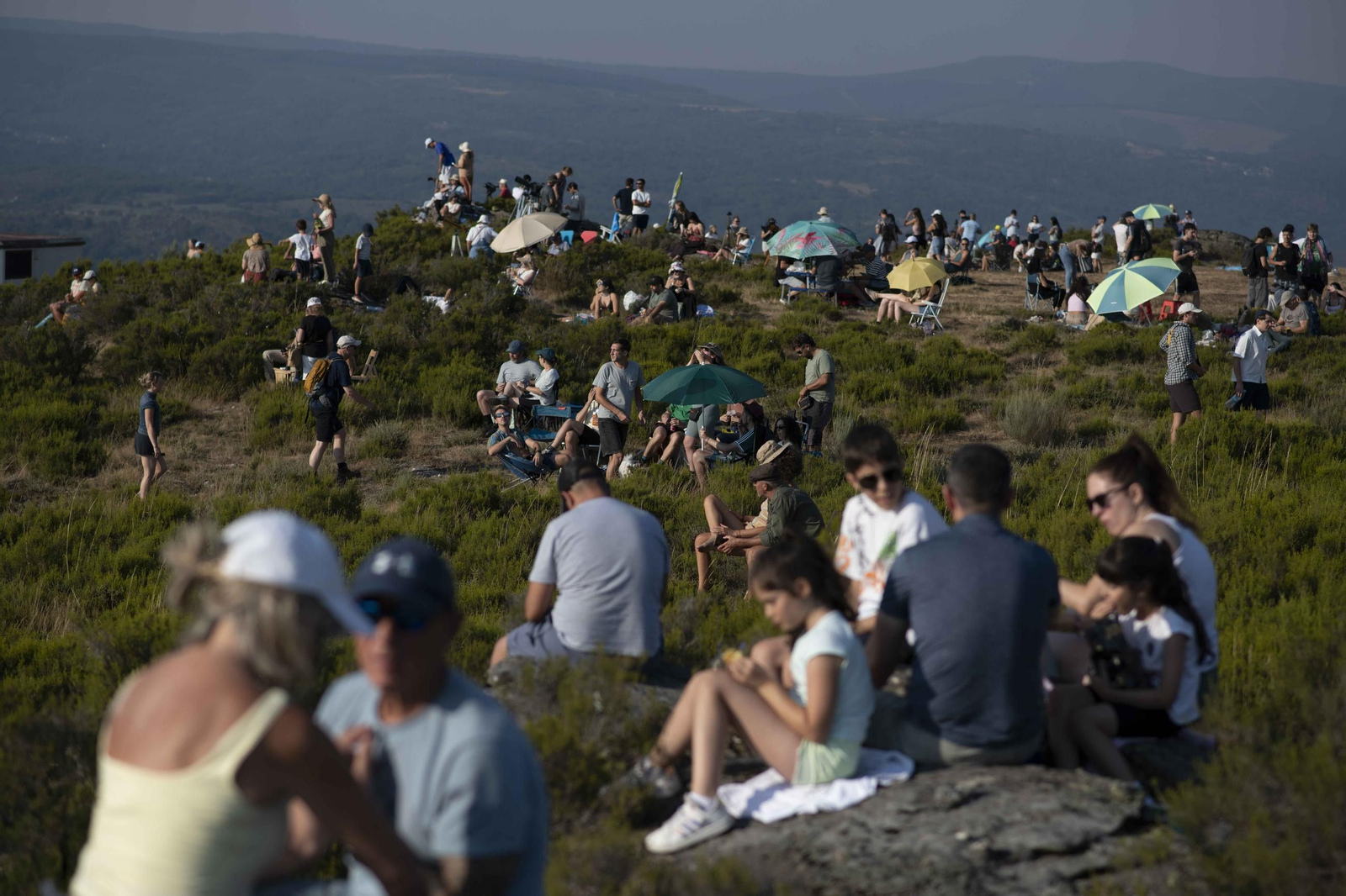 Galería | El observatorio de Trevinca, en A Veiga, vive una jornada histórica de eclipse