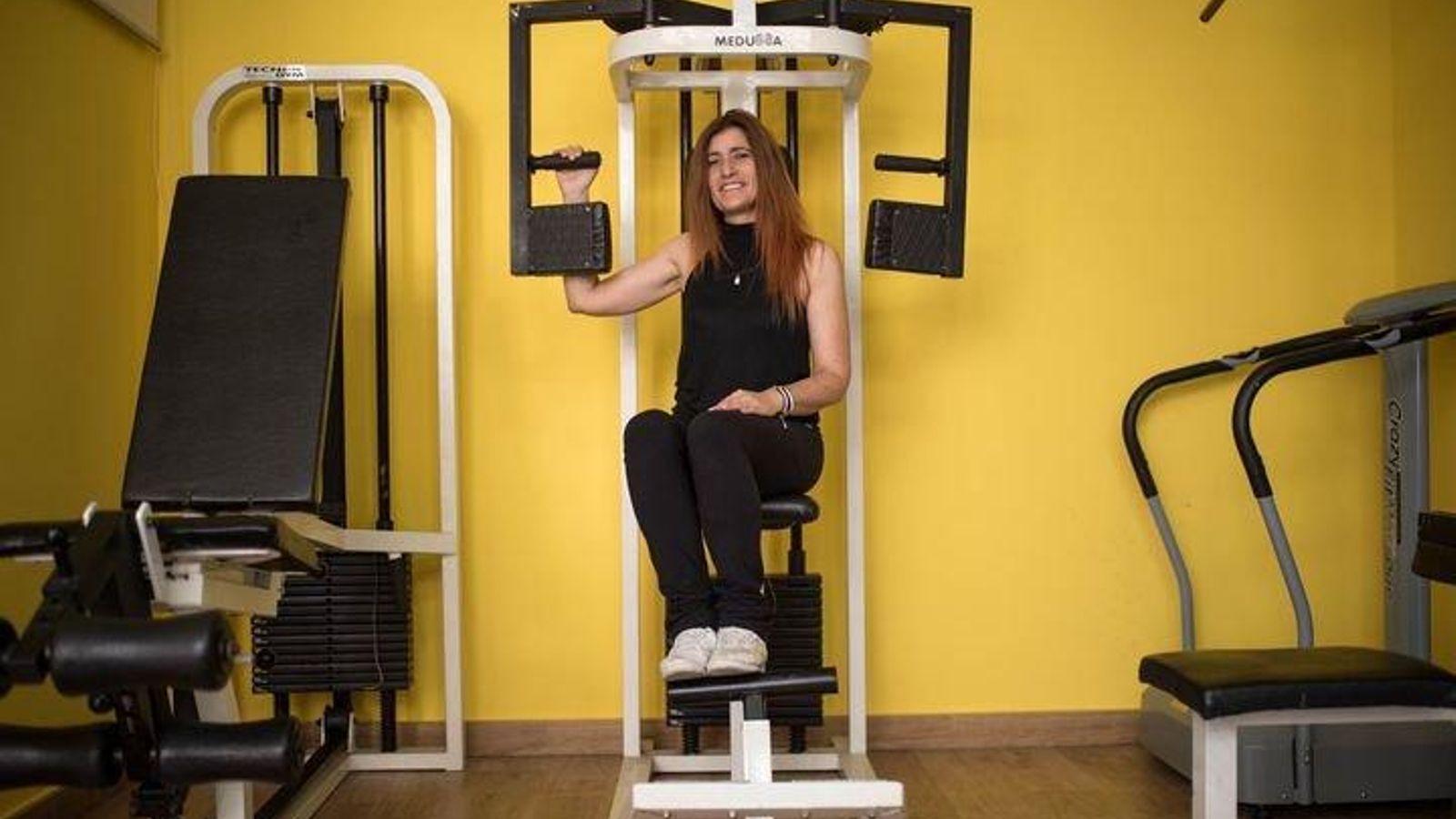 OURENSE (GIMNASIO GLOBAL FITNESS). 20/09/2018. OURENSE. Retrato de Pury, gerente del Gimnasio Global Fitness, para suplemento VIDA. FOTO: ÓSCAR PINAL.