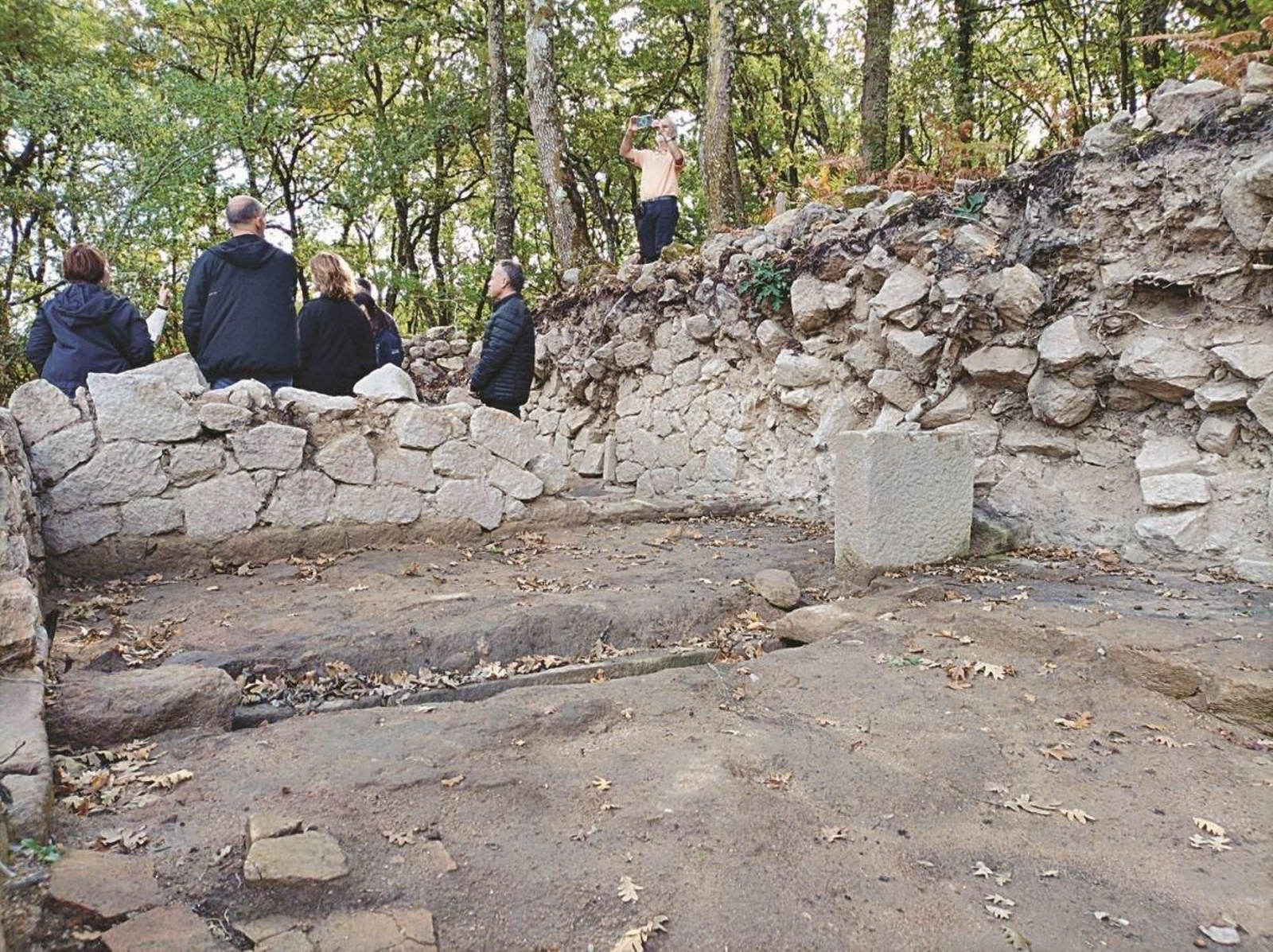 Una de las partes excavadas en la última campaña.