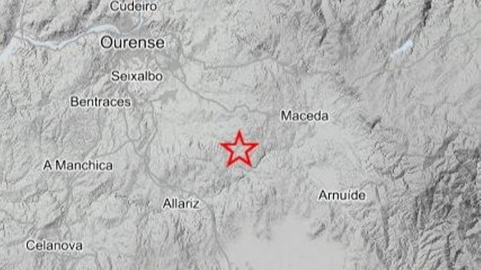 Terremoto en Xunqueira de Ambía