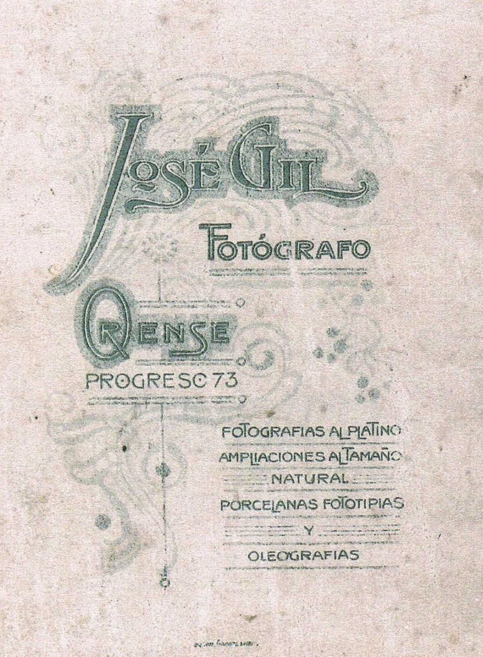 Marca de José Gil en Ourense
