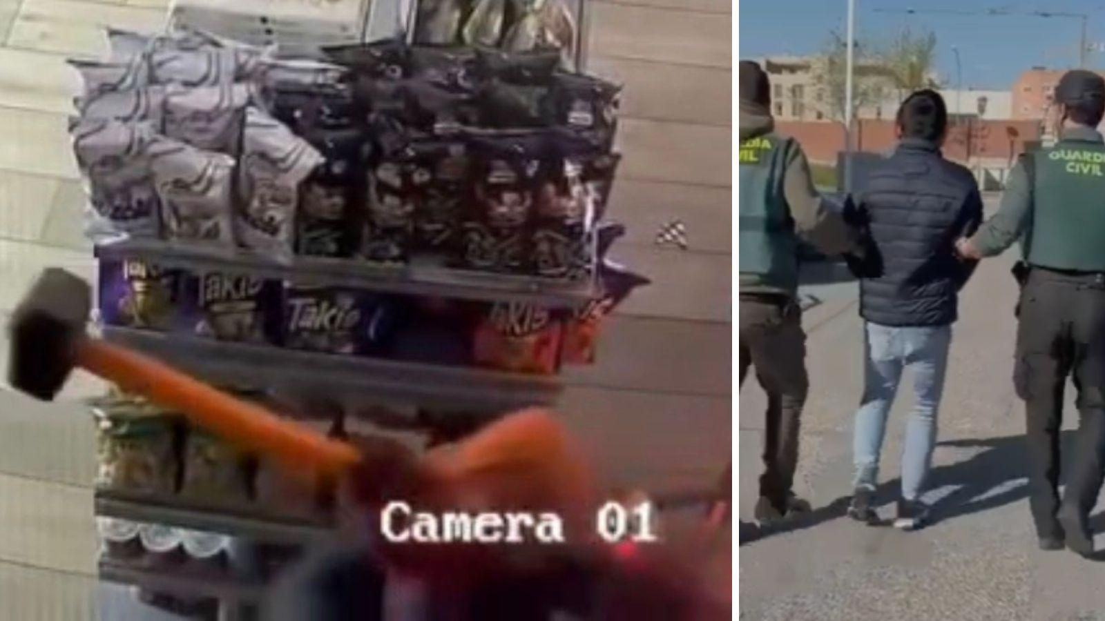 Imagen de uno de los detenidos