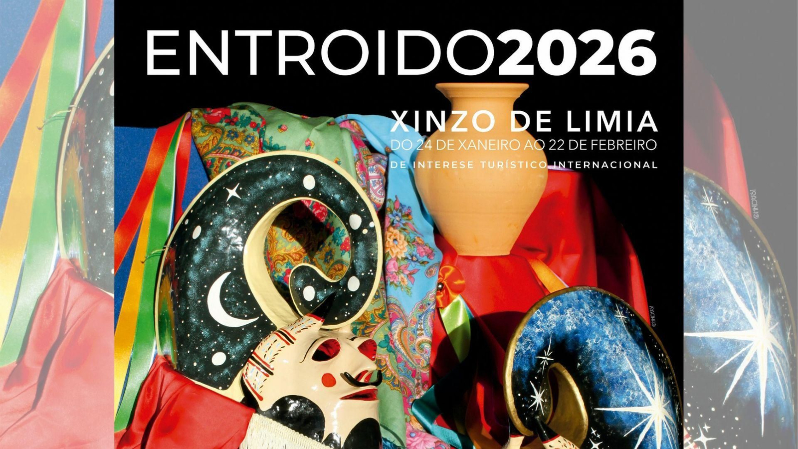 Cartel del Entroido 2026 en Xinzo de Limia.