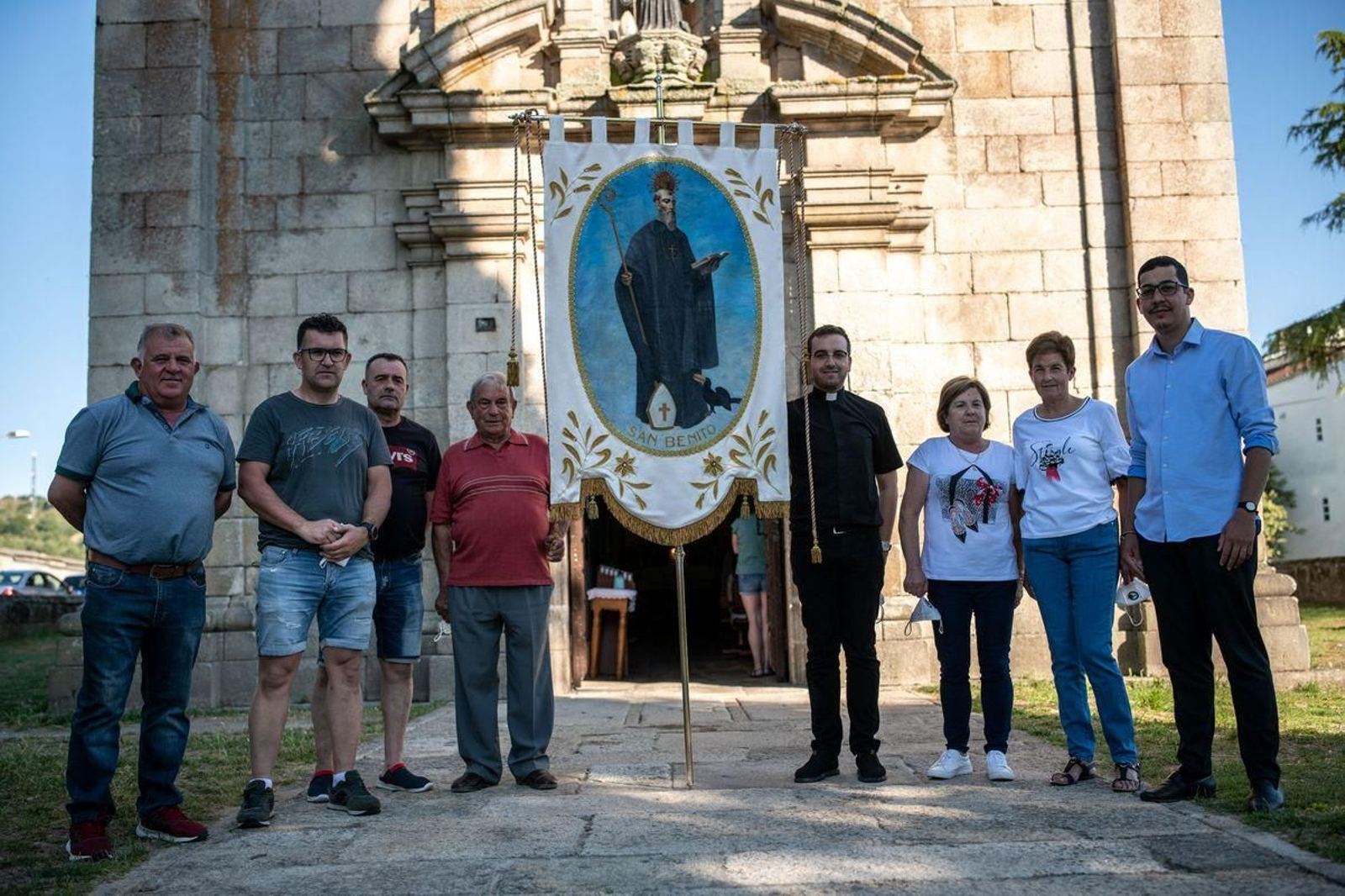 B. Pérez, Toby Iglesias, M. Pérez, B. Rivas, Adrián Rodríguez, Fina Pérez, Márina Pérez y Álvaro Gil. (Foto: Óscar Pinal)