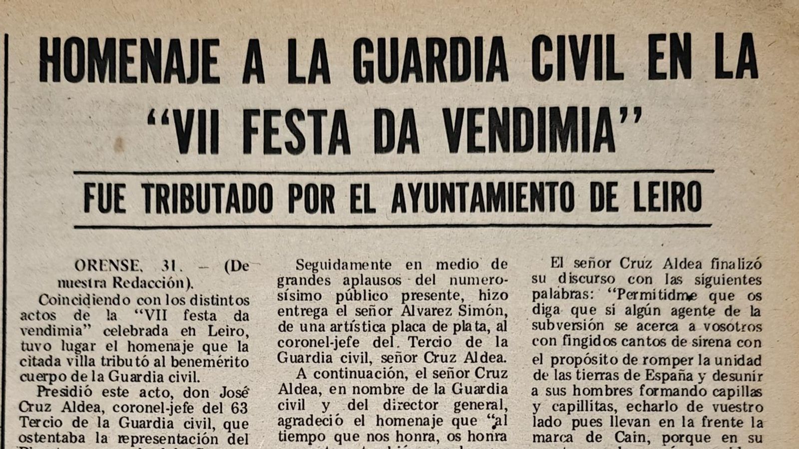 La Región, 1 de septiembre de 1975