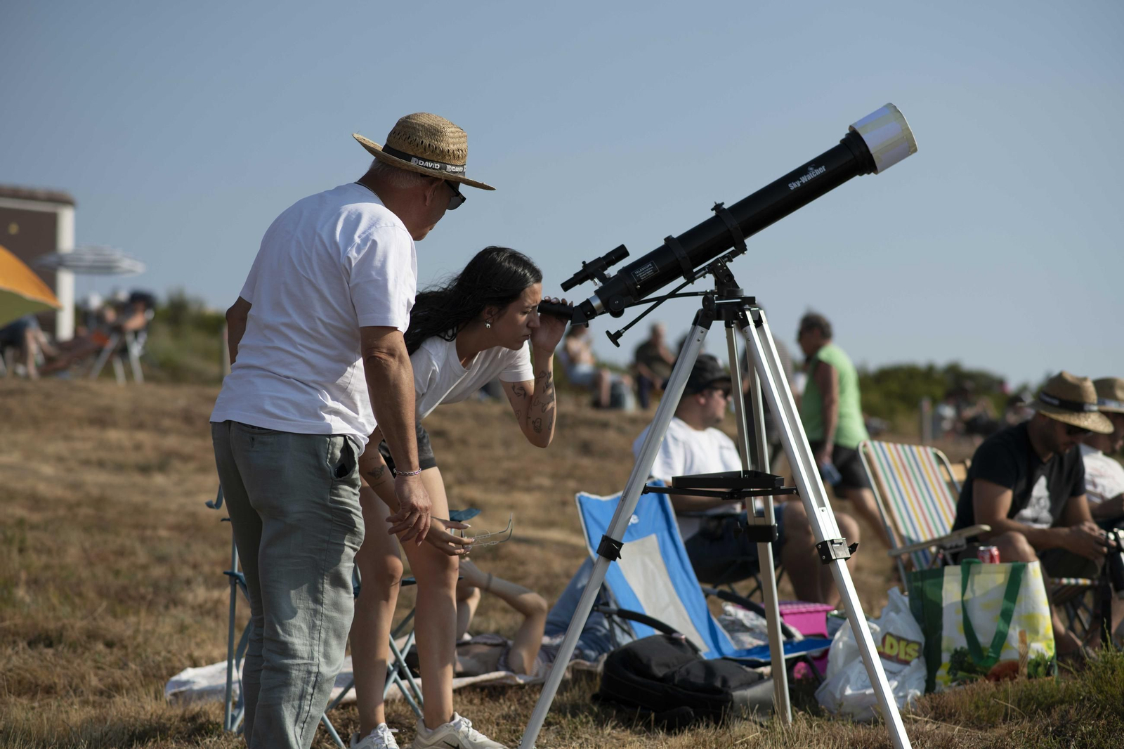 Galería | El observatorio de Trevinca, en A Veiga, vive una jornada histórica de eclipse