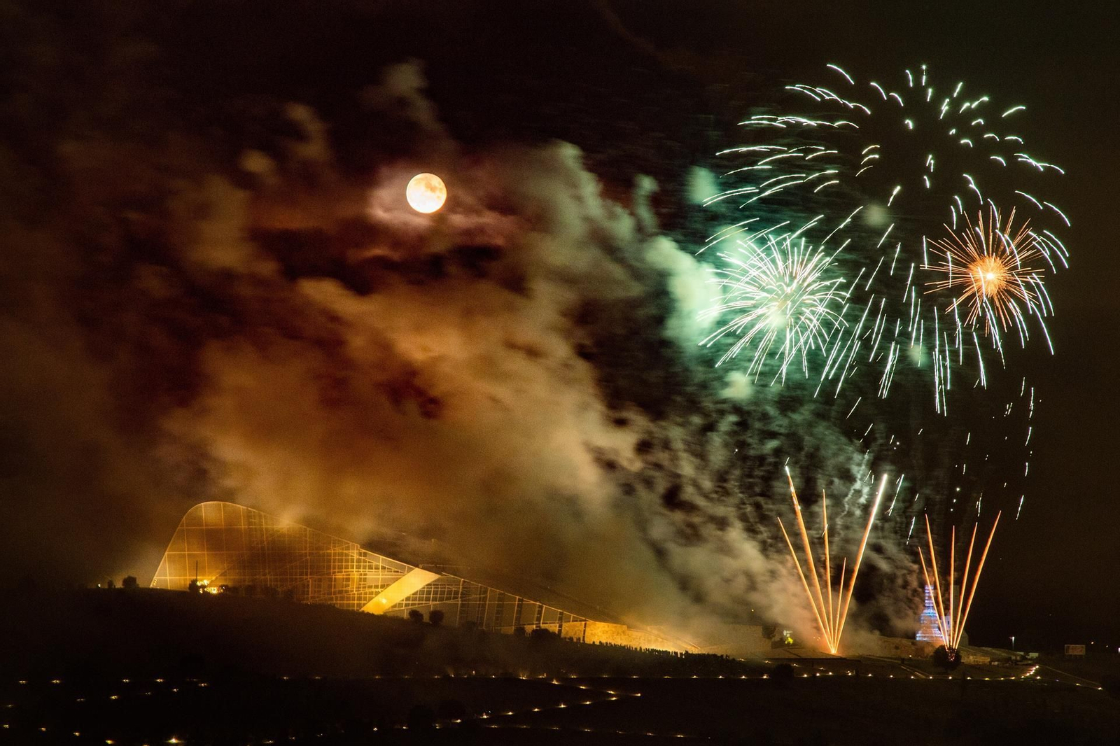Una imagen de los fuegos artificiales. EFE