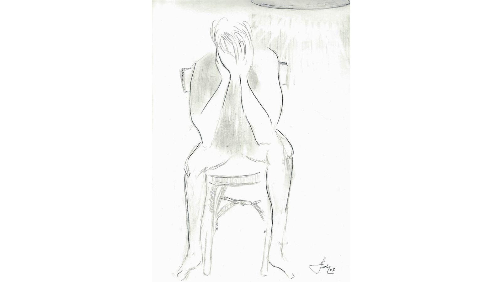 Un hombre desolado.