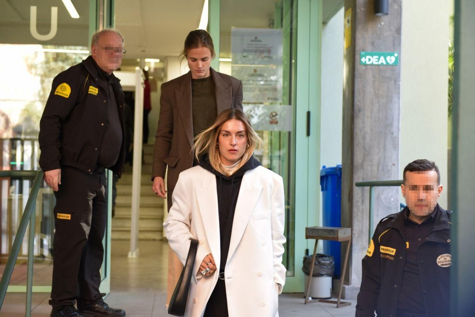 Las jugadoras de la selección, en el juzgado.