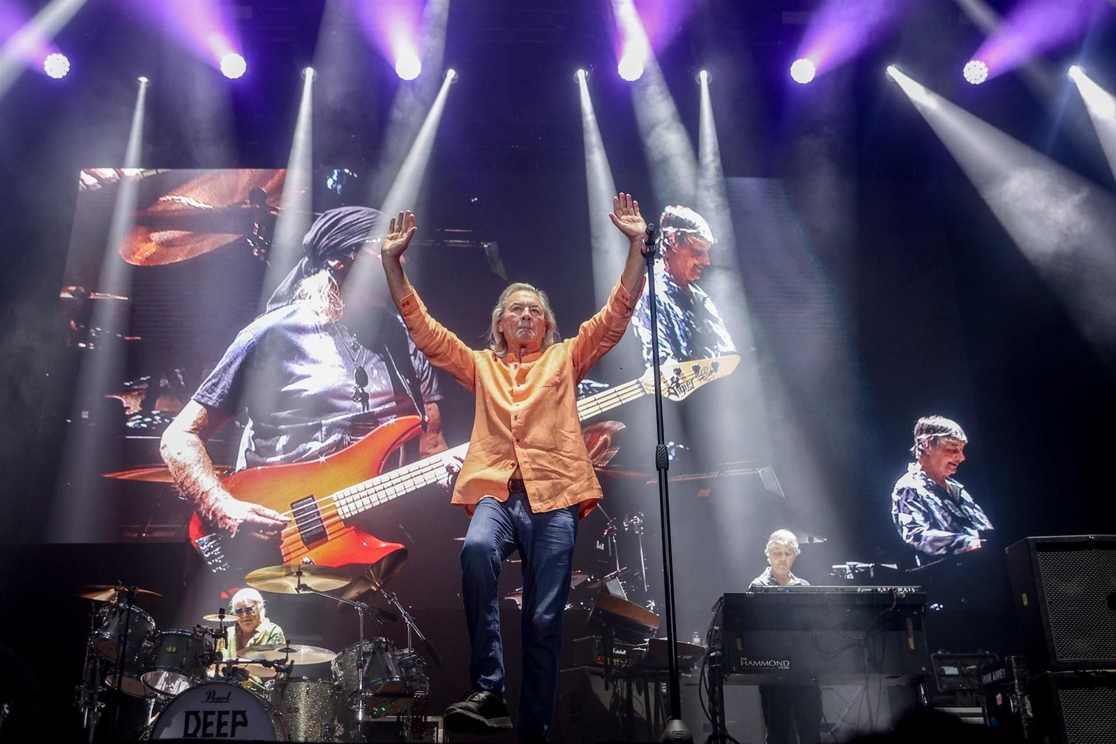 La banda Deep Purple durante su concierto en el Alma Festival de Madrid, a 13 de junio de 2024.