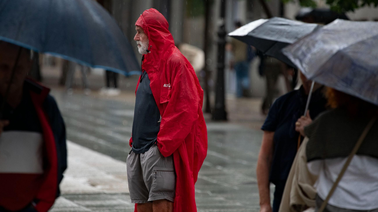 La lluvia se dejó caer por Ourense