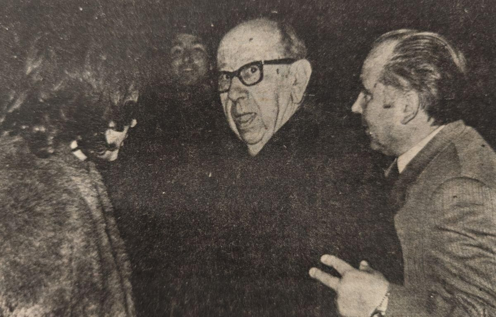 José María Gil Robles a su llegada a Orense.