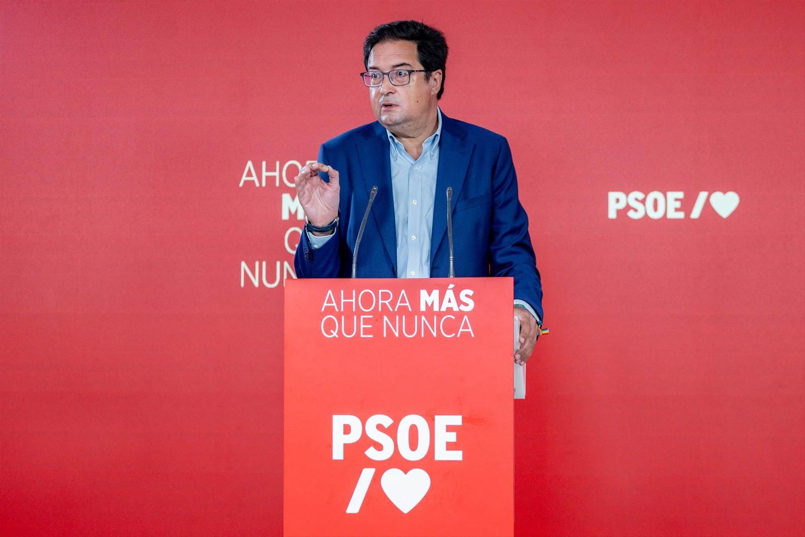El secretario general del PSOE de Madrid y ministro para la Transformación Digital y de la Función Pública, Óscar López.