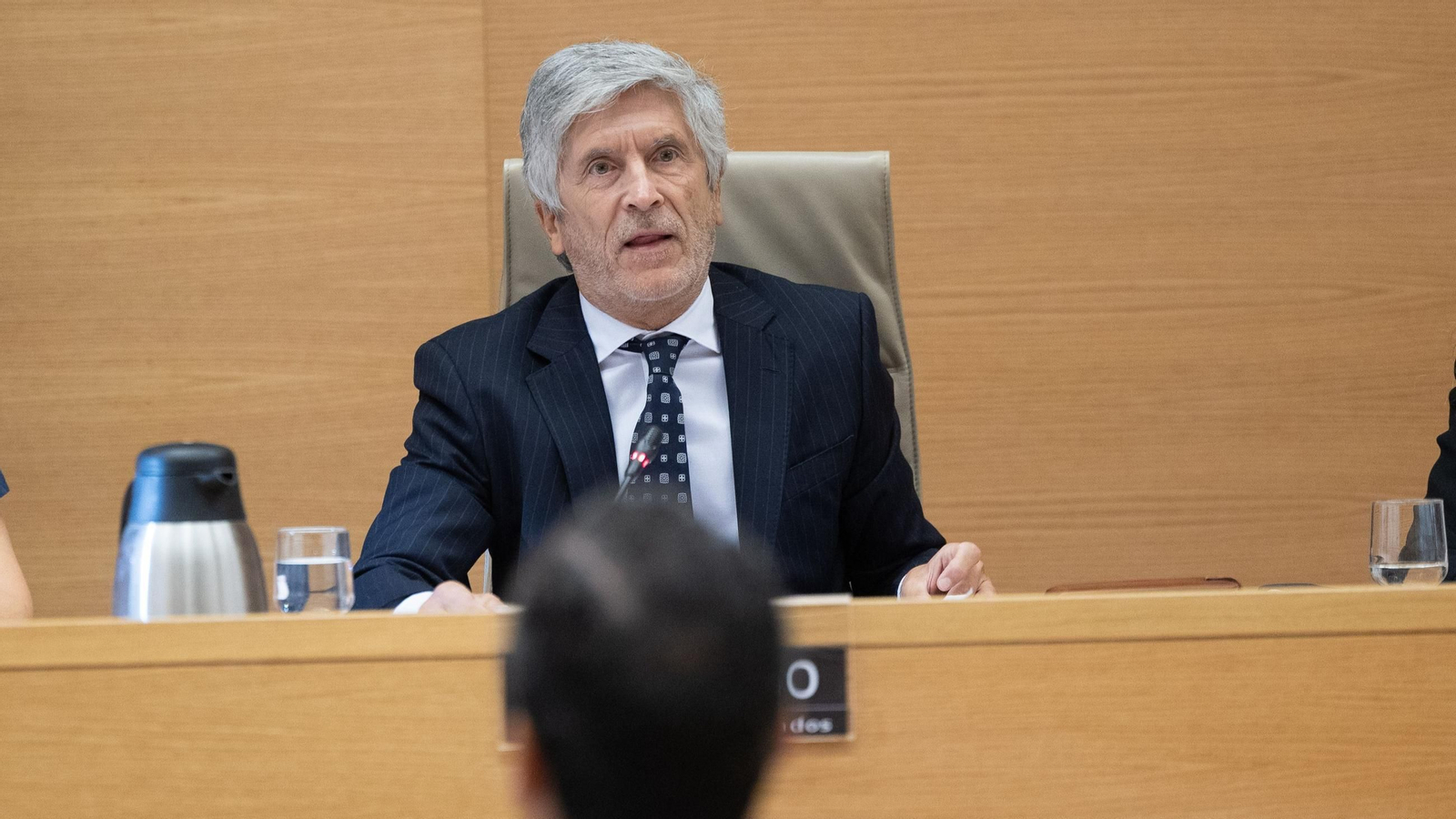 El ministro de Interior, Fernando Grande Marlasaka