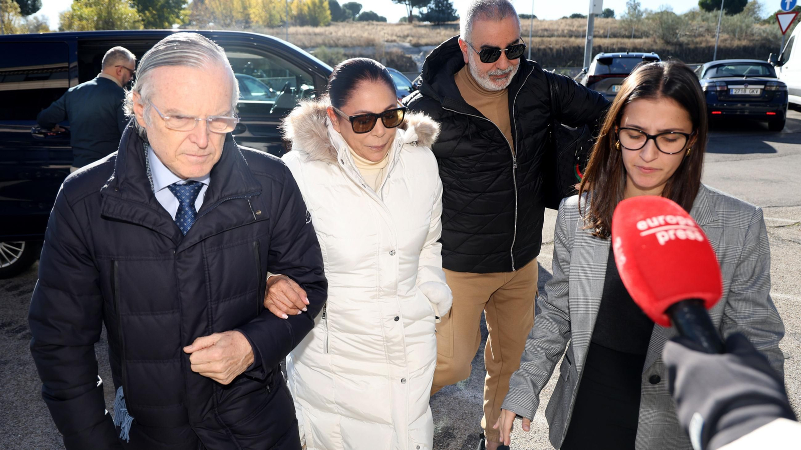 Isabel Pantoja llega a los juzgados de Pozuelo de Alarcón.