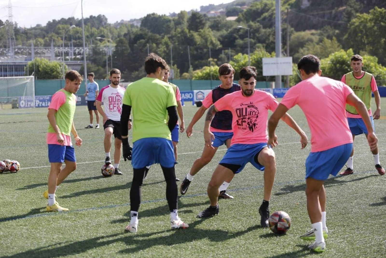 Entrenamiento del Ourense CF (Foto: Marcos Atrio).