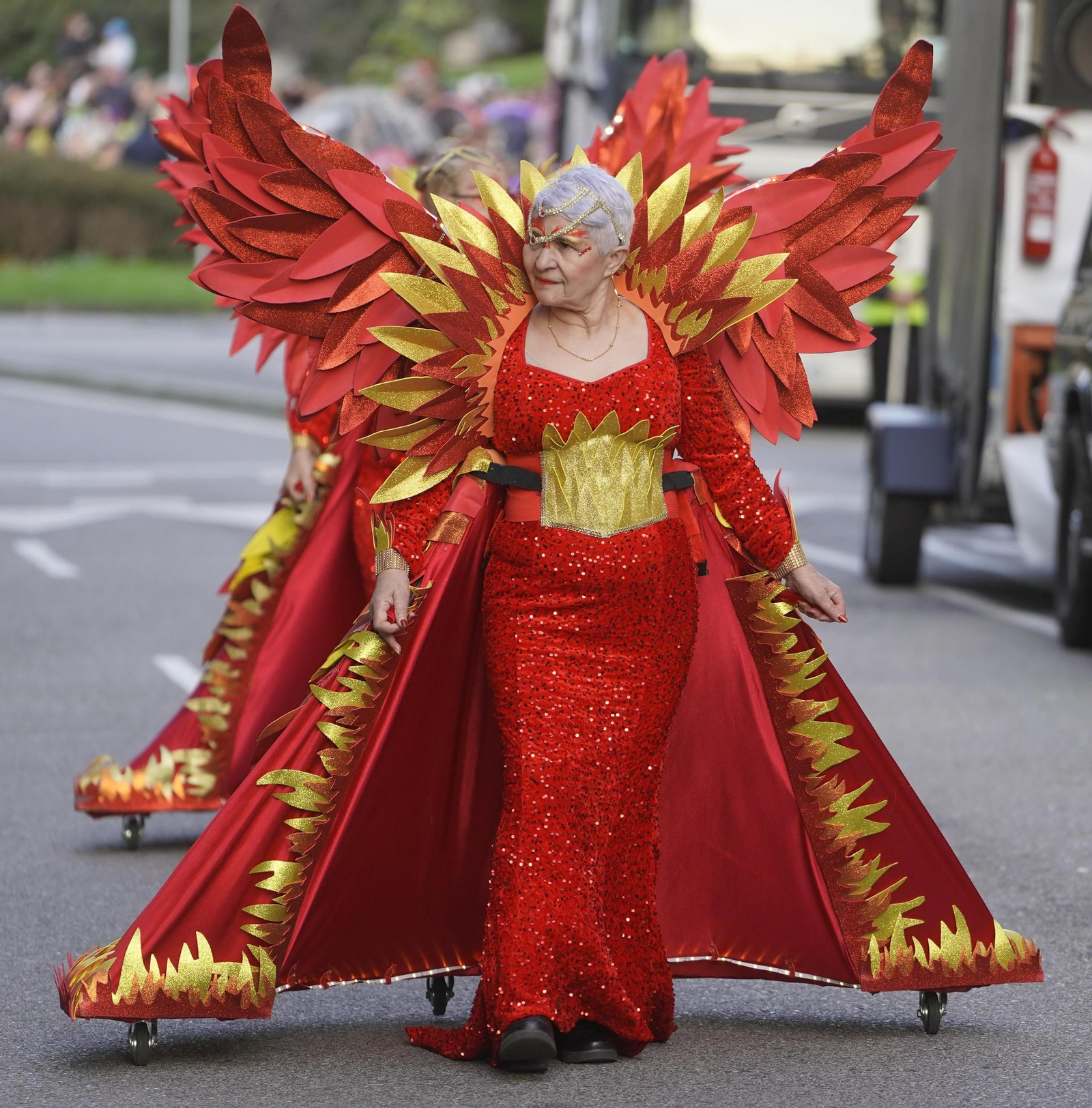 Galería | El desfile de comparsas del Entroido 2026 ilumina las calles de Vigo