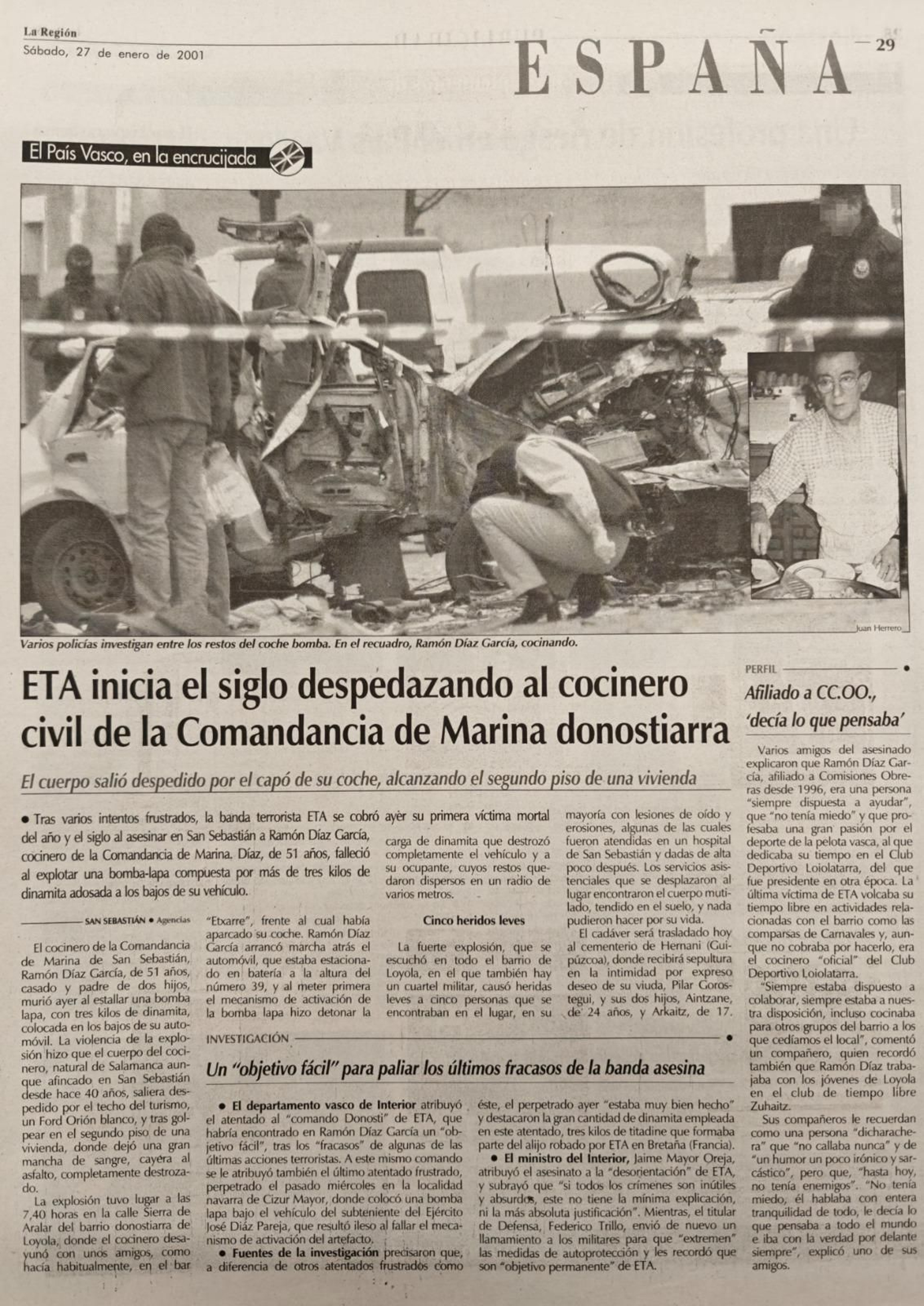 Un recorte de la época.