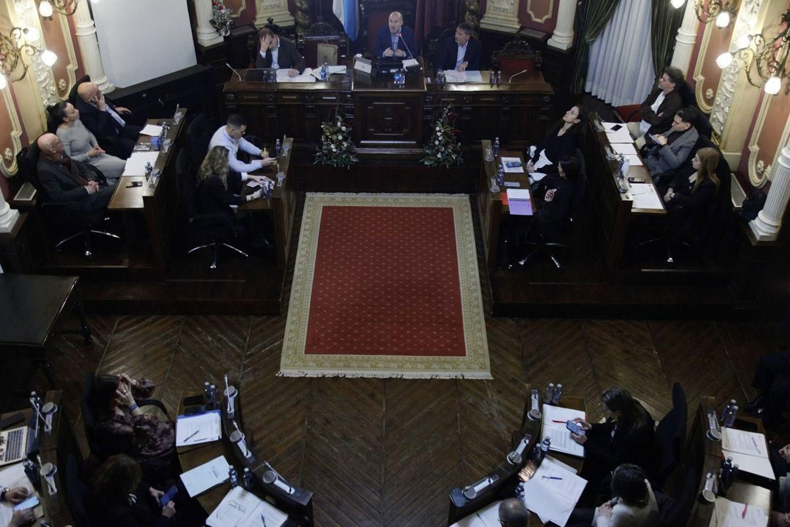 Un momento de la celebración del pleno municipal.