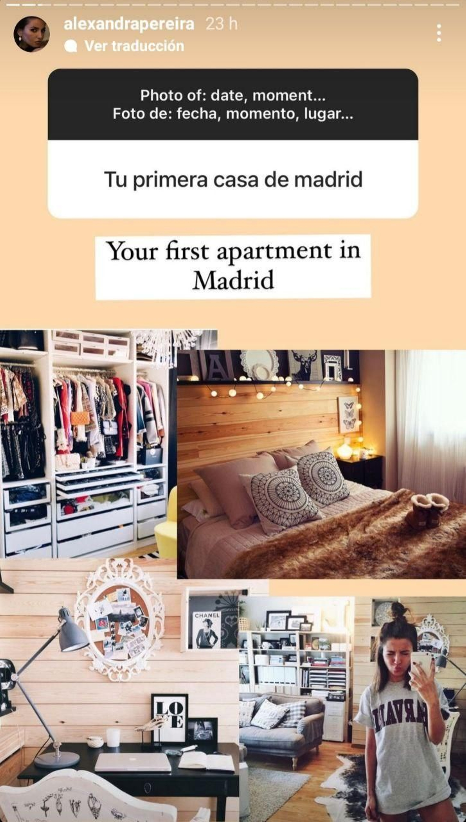 Primer piso en Madrid de Alexandra Pereira.