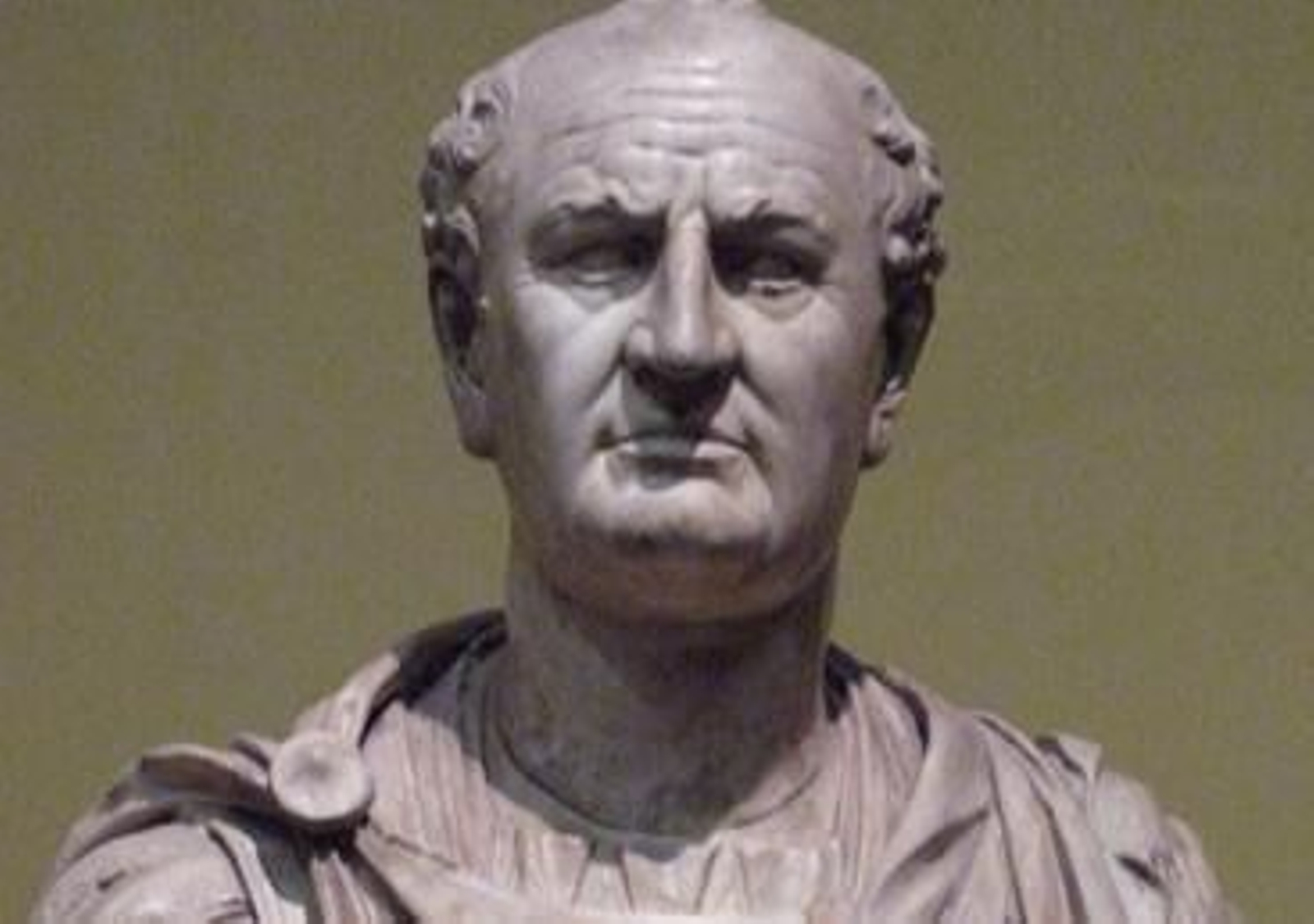 Una escultura de Vespasiano.