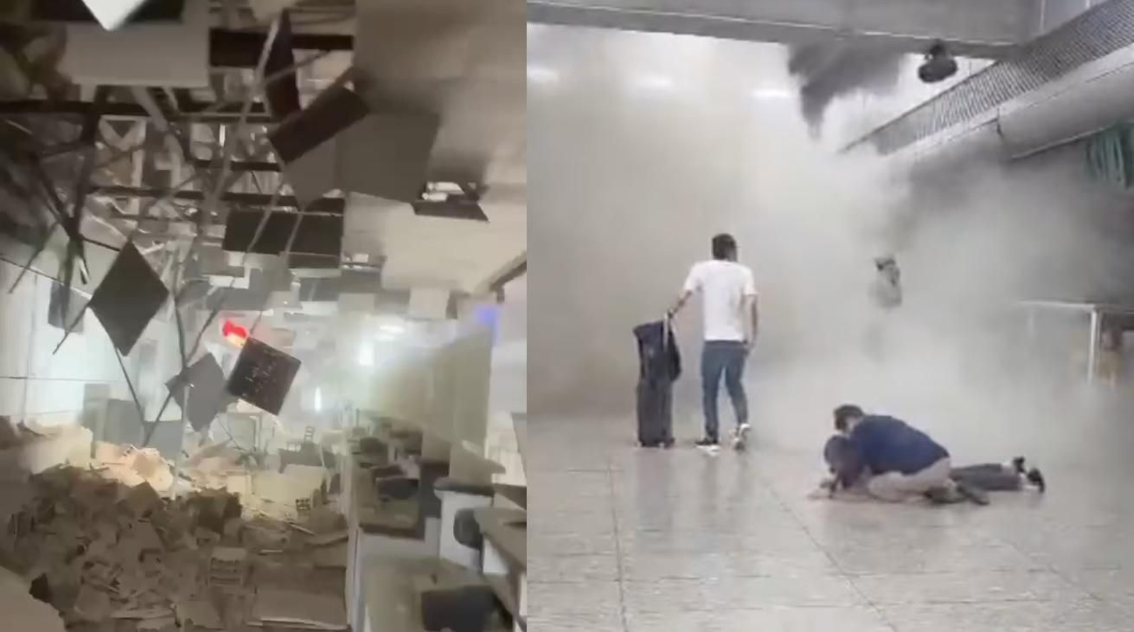 Imágenes del interior del aeropuerto de Caracas