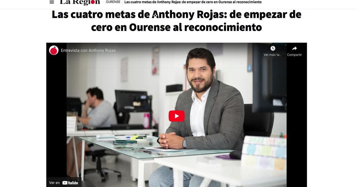 Las cuatro metas de Anthony Rojas: de empezar de cero en Ourense al ...