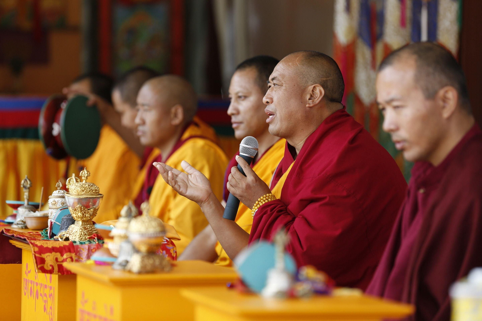 Inauguración do templo budista en Ventoselo