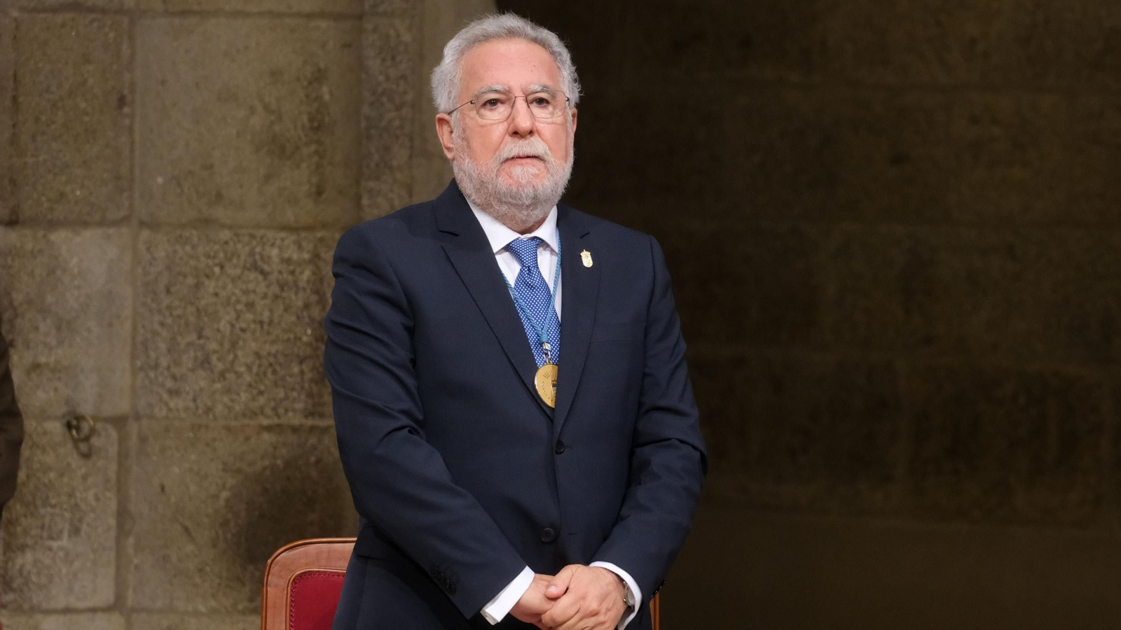 El presidente del Parlamento de Galicia, Miguel Ángel Santalices.