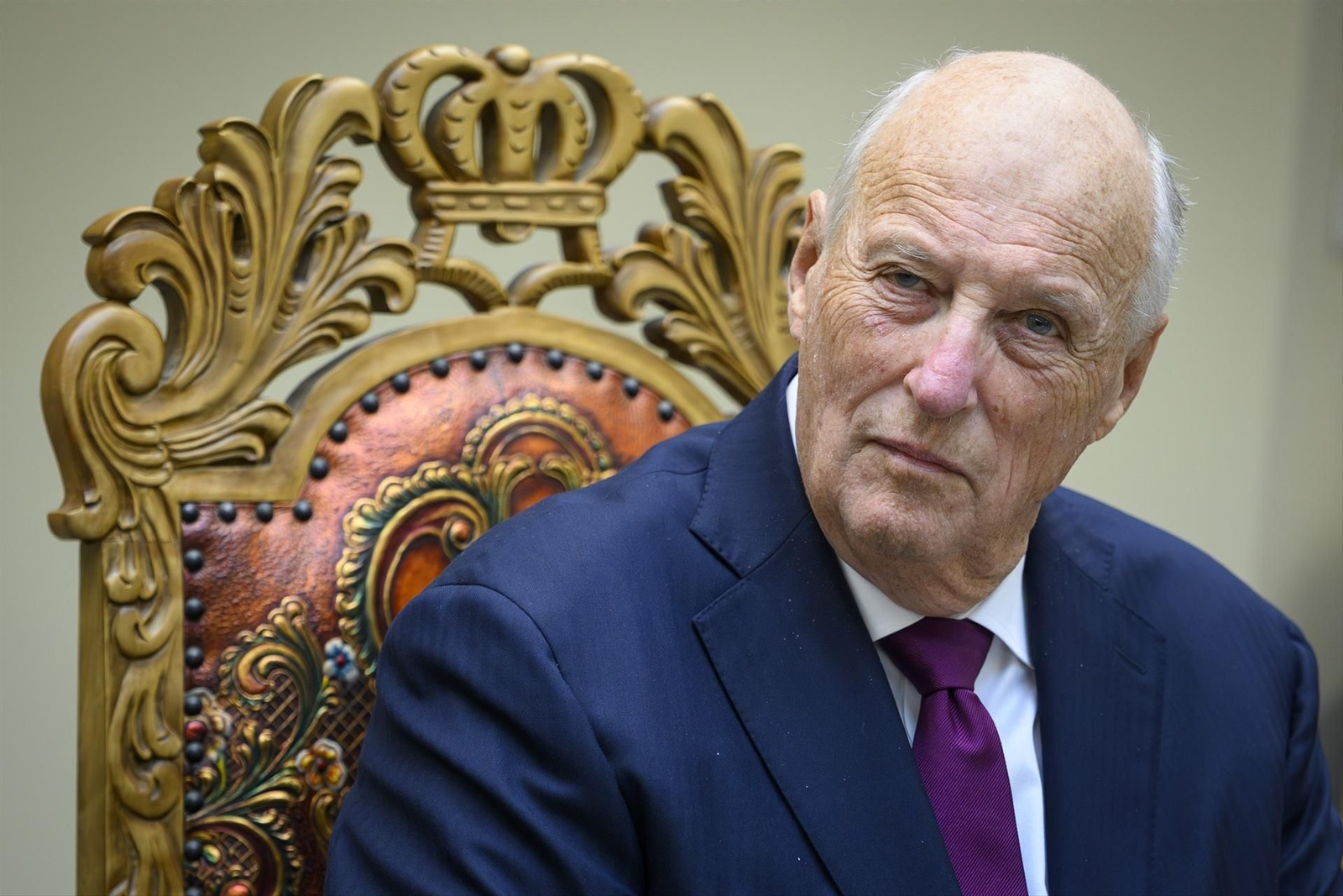 El rey Harald de Noruega