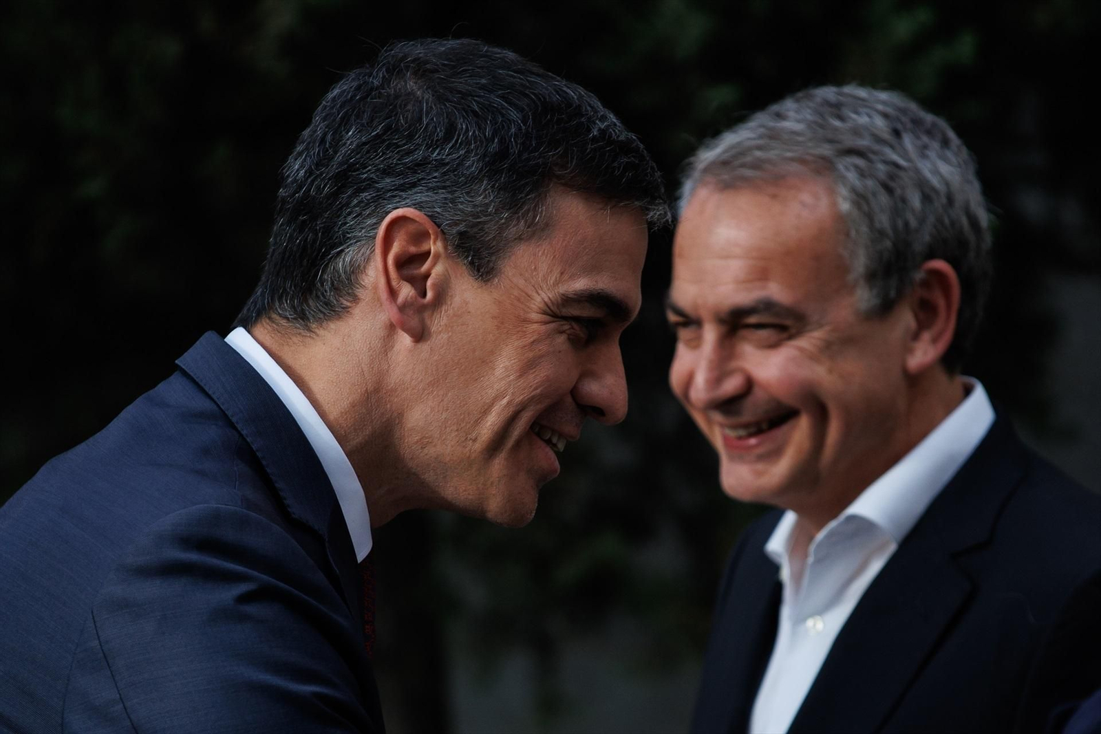 José Luis Rodríguez Zapatero y Pedro Sánchez