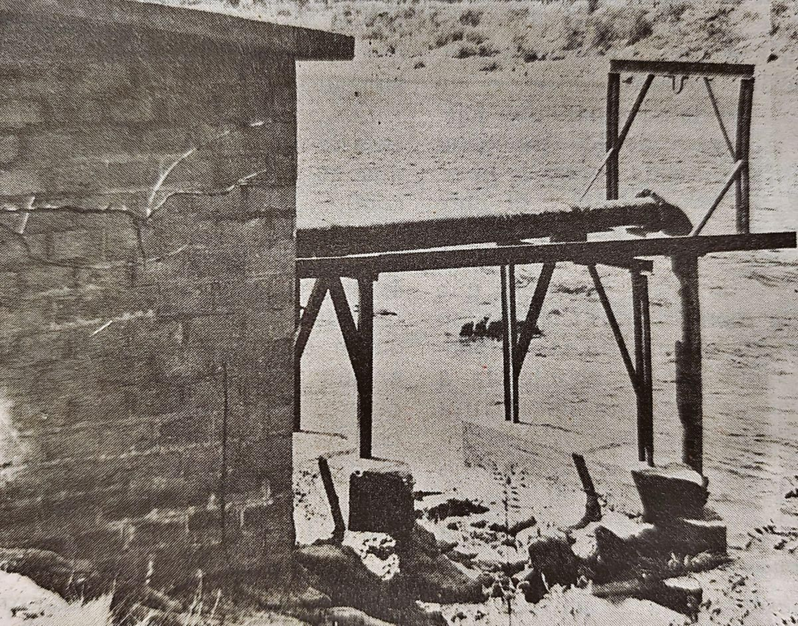 Caseta donde se han instalado las bombas de elevación.