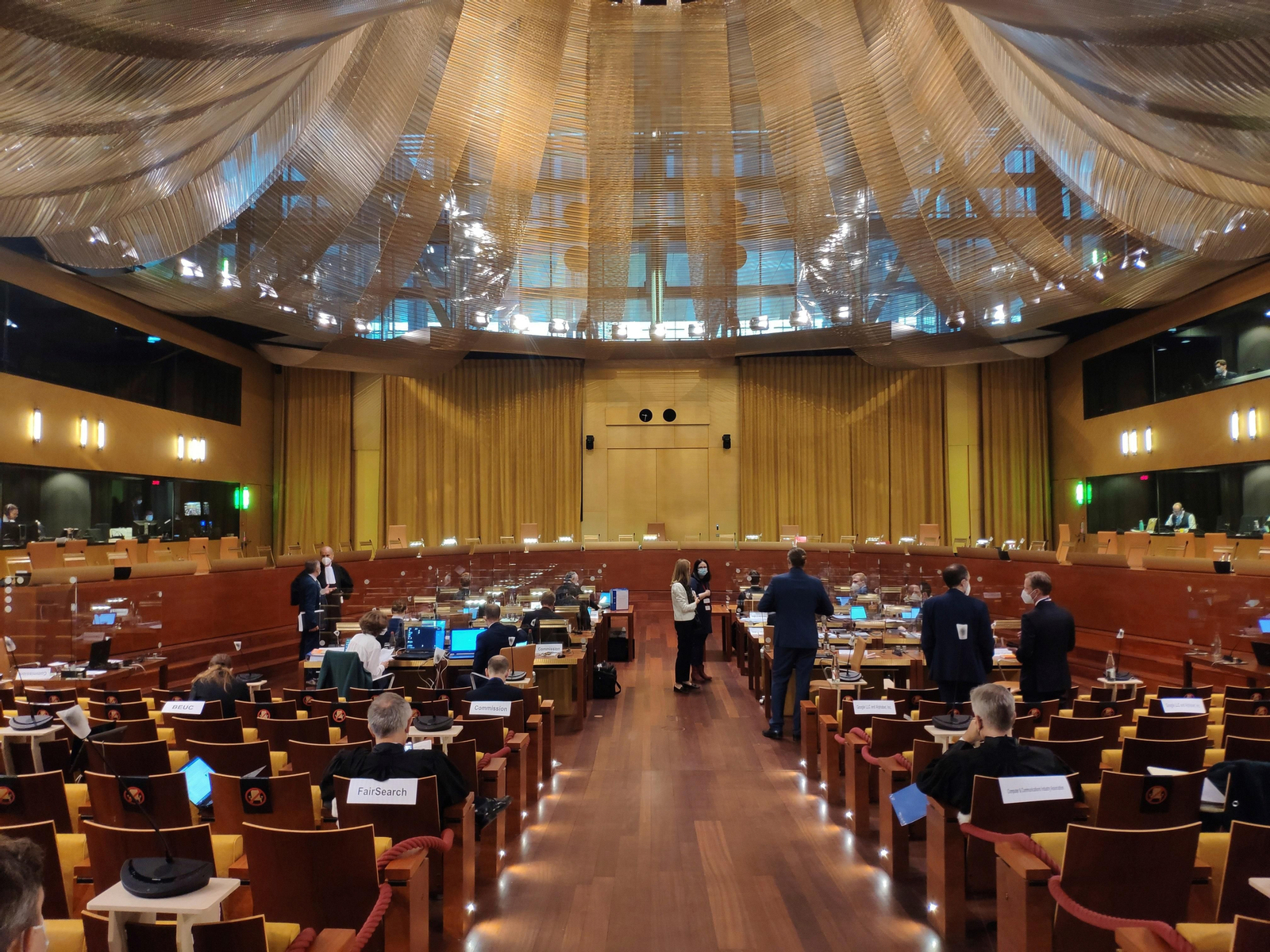 El inicio del juicio de cinco días a Google ante el Tribunal de Justicia de la Unión Europea.
