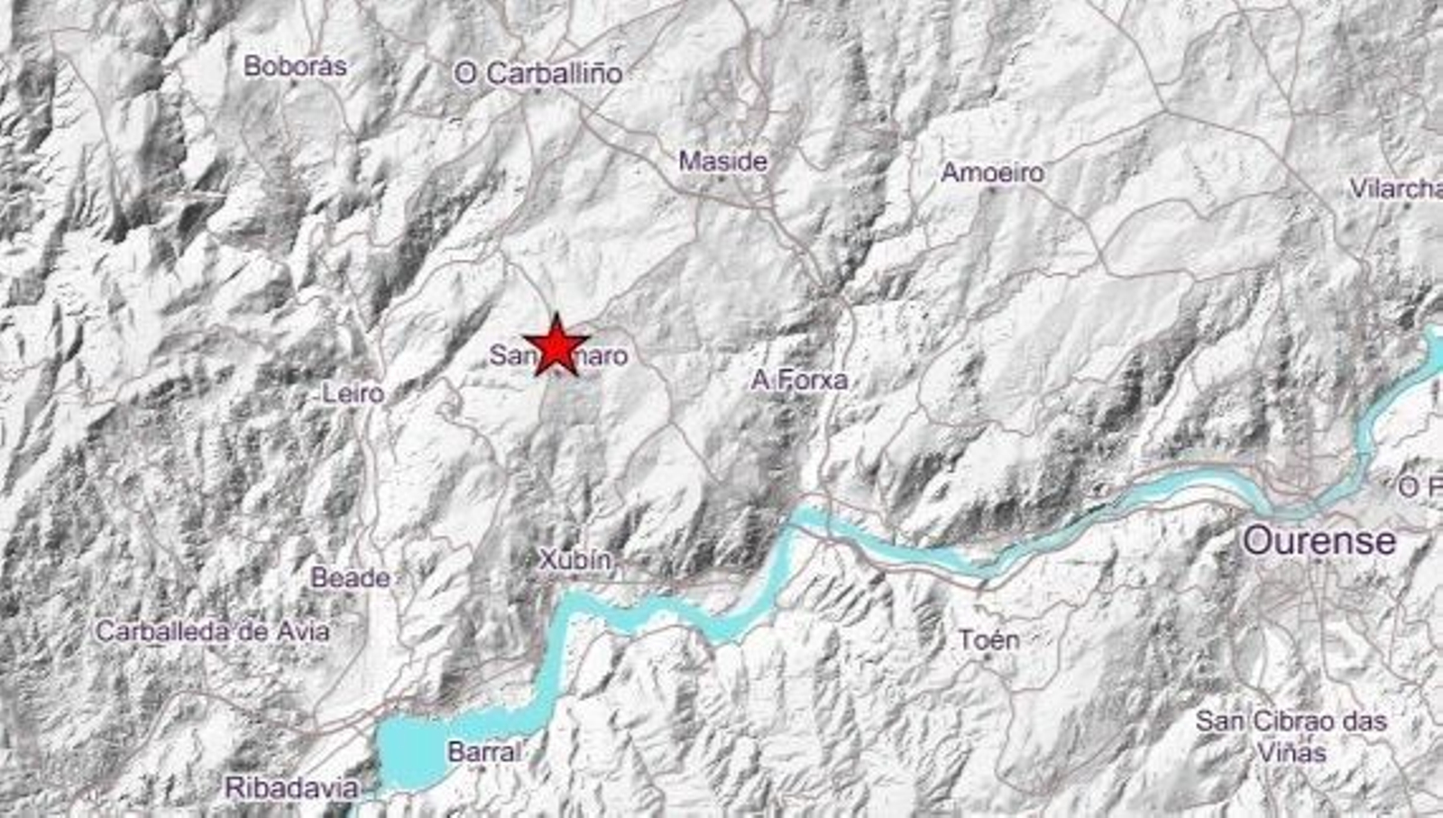 El epicentro del temblor fue en San Amaro.