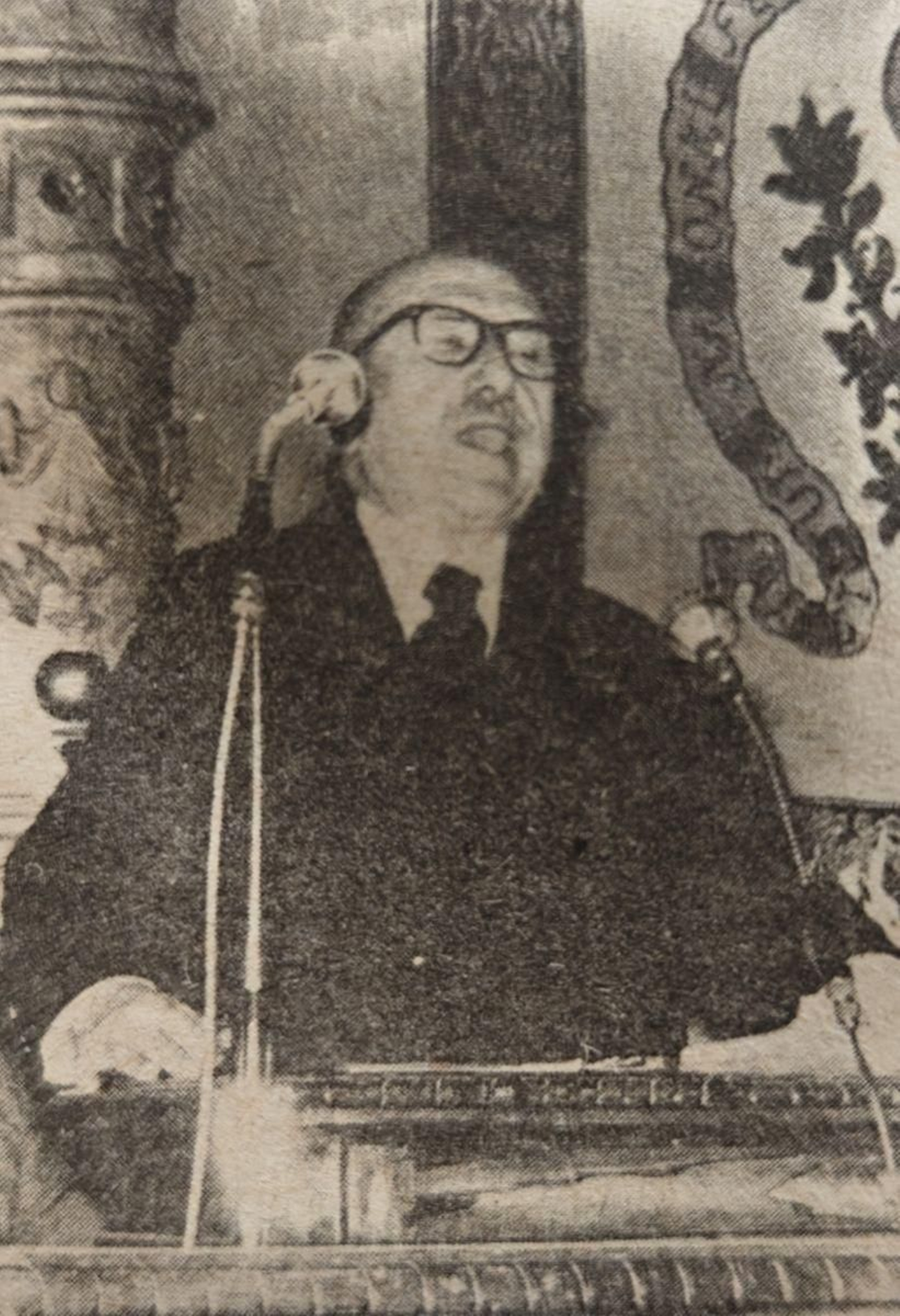 Ricardo Carballo Calero durante su discurso.