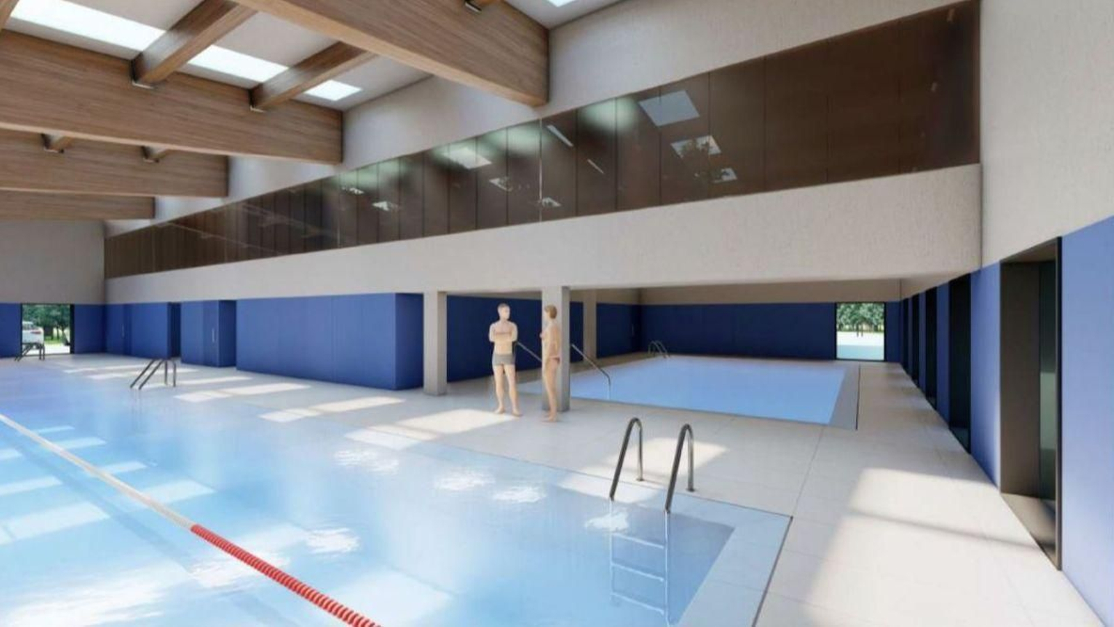 Recreación de cómo será la nueva piscina.