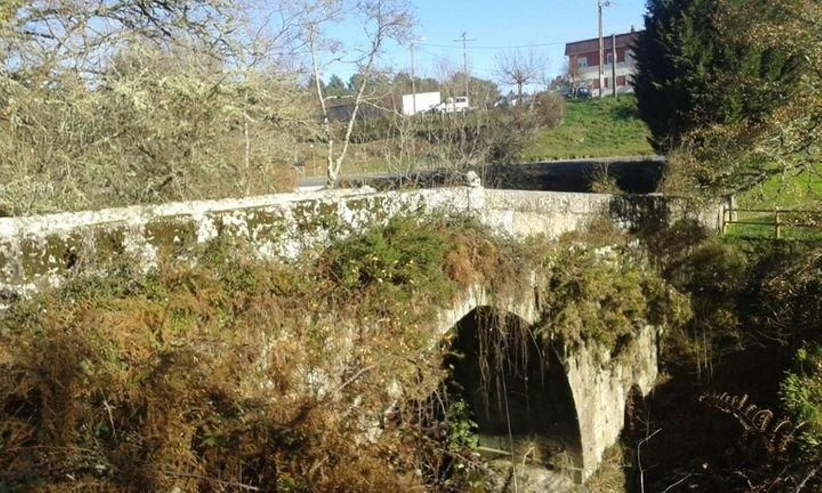 Aspecto actual de A Ponte Veiga, en Carballiño.