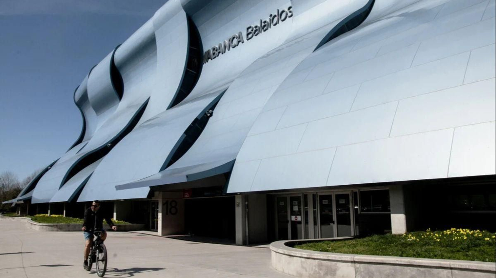 El estadio de Baláidos, ahora patrocinado por Abanca.