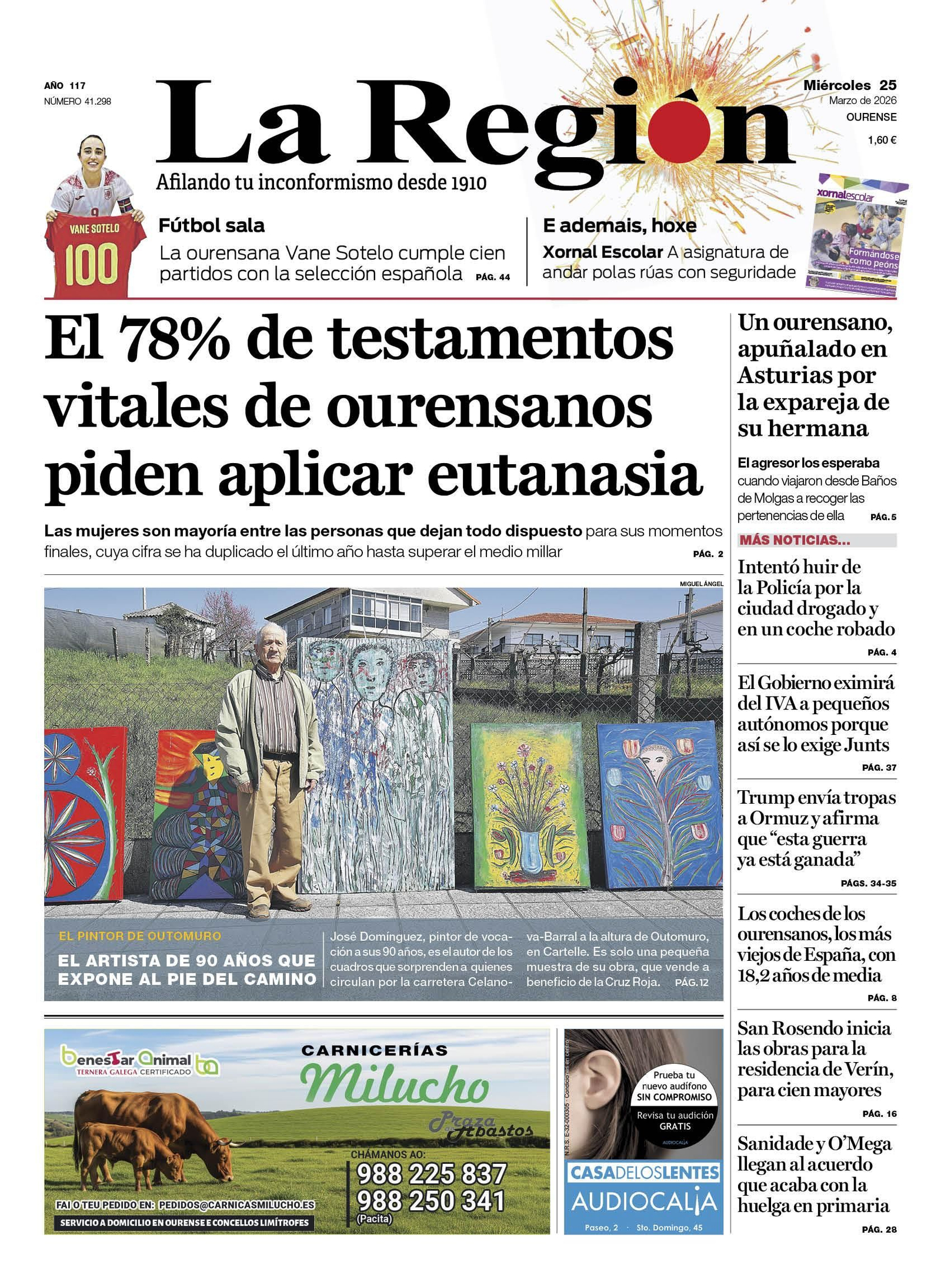 La portada de La Región