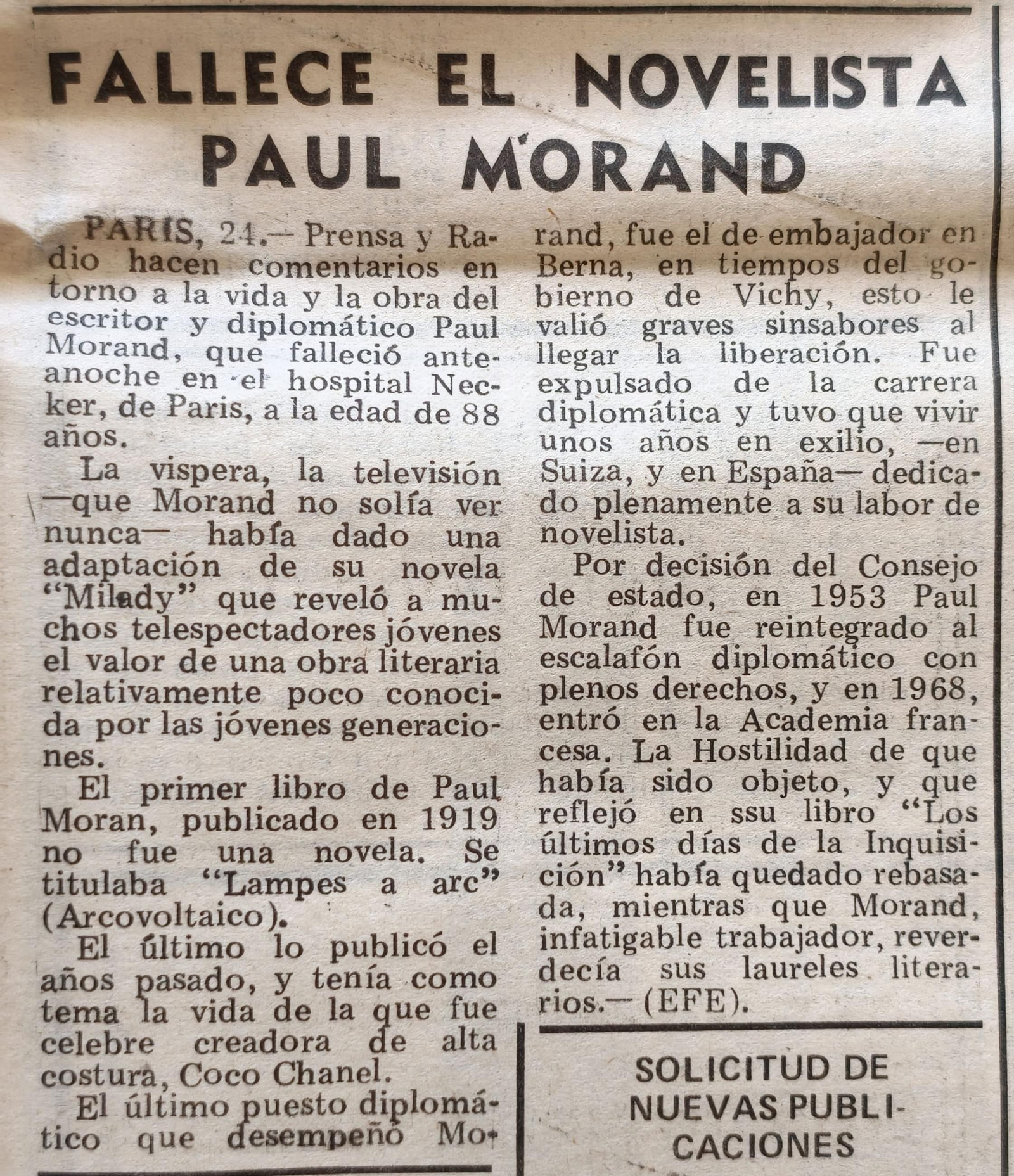 27 de julio de 1976.