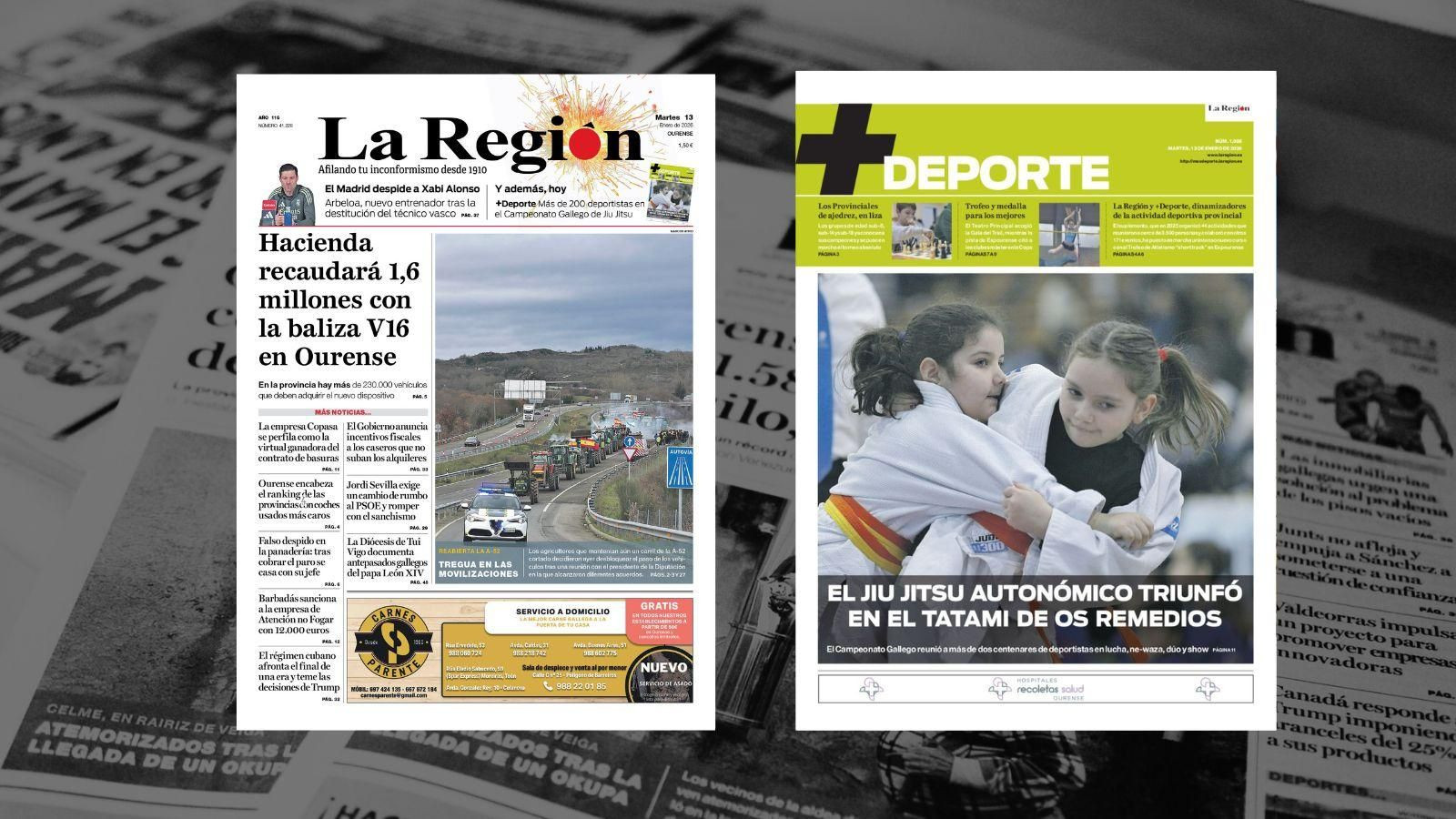 La portada de La Región