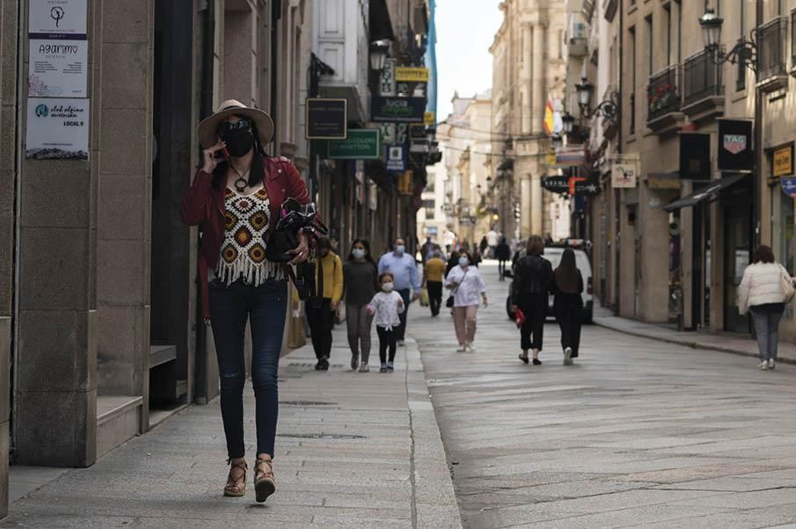 Ambiente en las calles de Ourense. Archivo