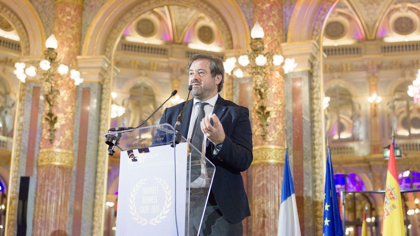 El valenciano Enrique Martínez, presidente del grupo francés FNAC Darty, durante su intervención