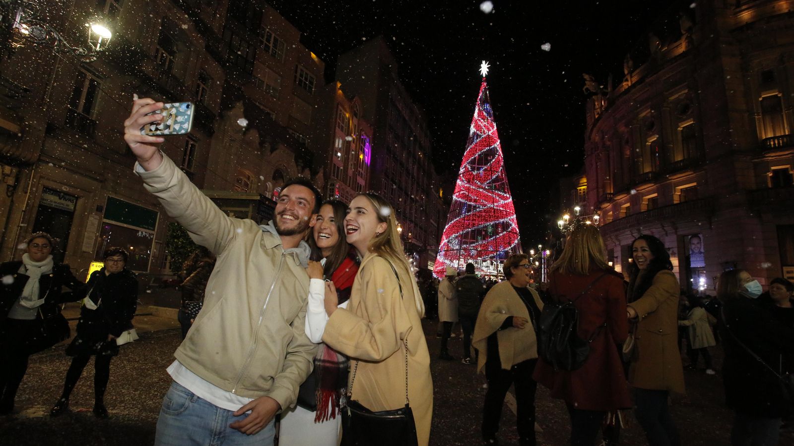 Encendido de las luces de Navidad de Vigo.