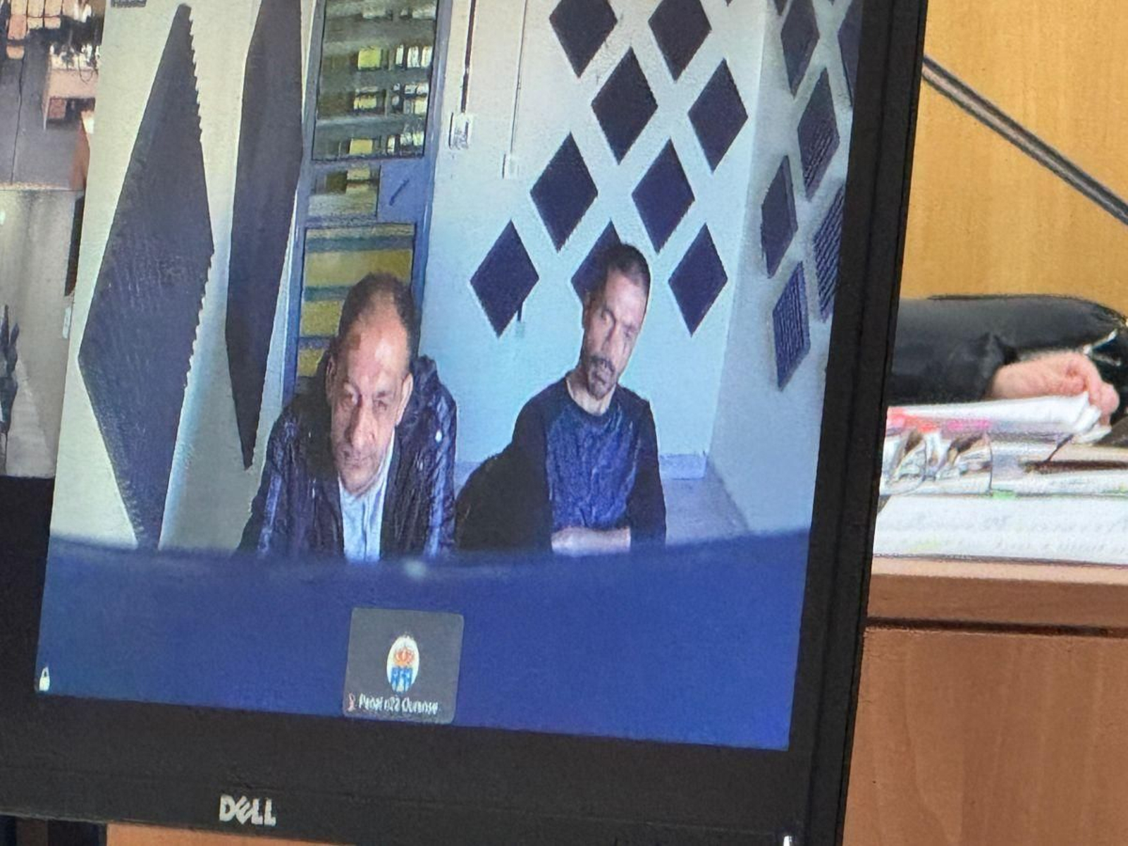 Enrique Escudero Dural y Miguel Jiménez Heredia comparecieron por videoconferencia desde la cárcel de Teixeiro.